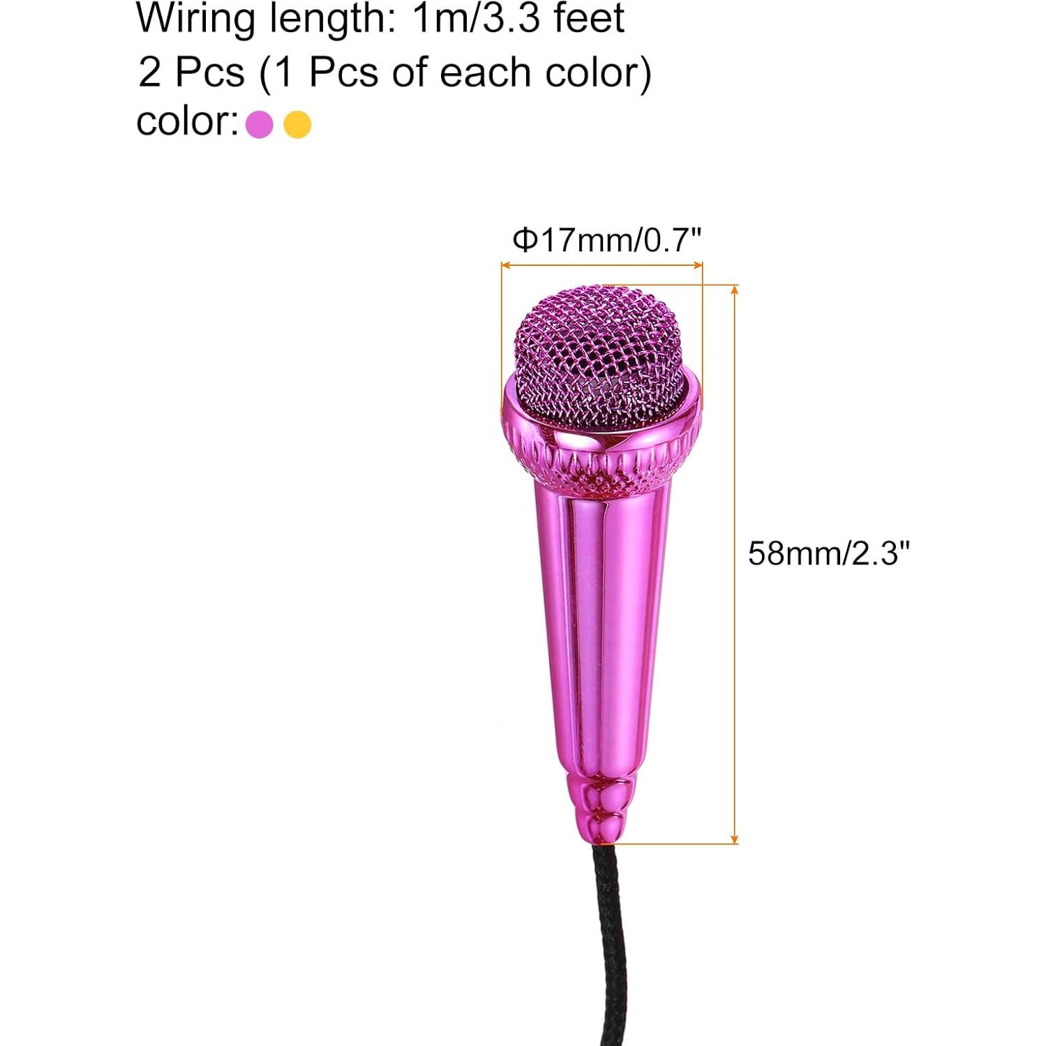 Micrófono Mini Portátil MECCANIXITY 2 Pcs con Cubiertas