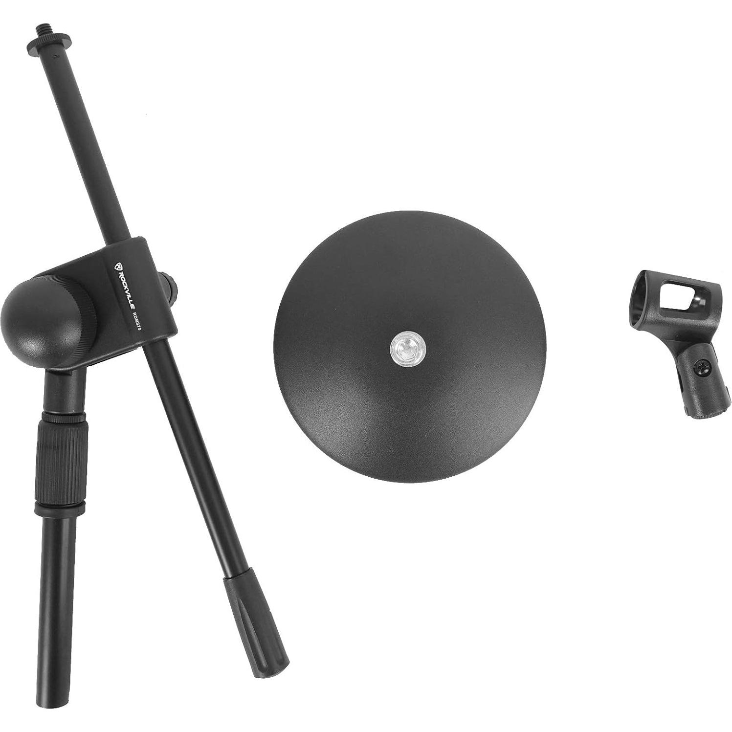 Paquete Micrófono Condensador Cardioide Ember + Soporte Rockville RDMS70