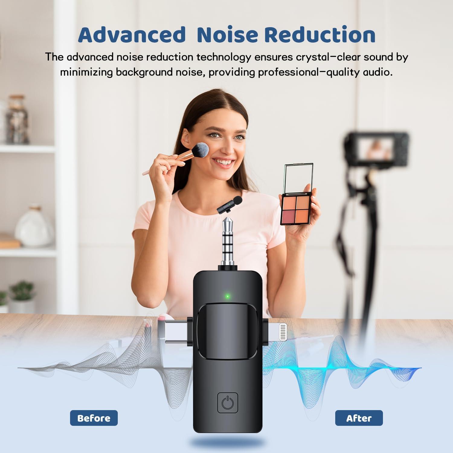 Micrófono Lavalier Inalámbrico MESTPURER K15-7 Mini USB-C