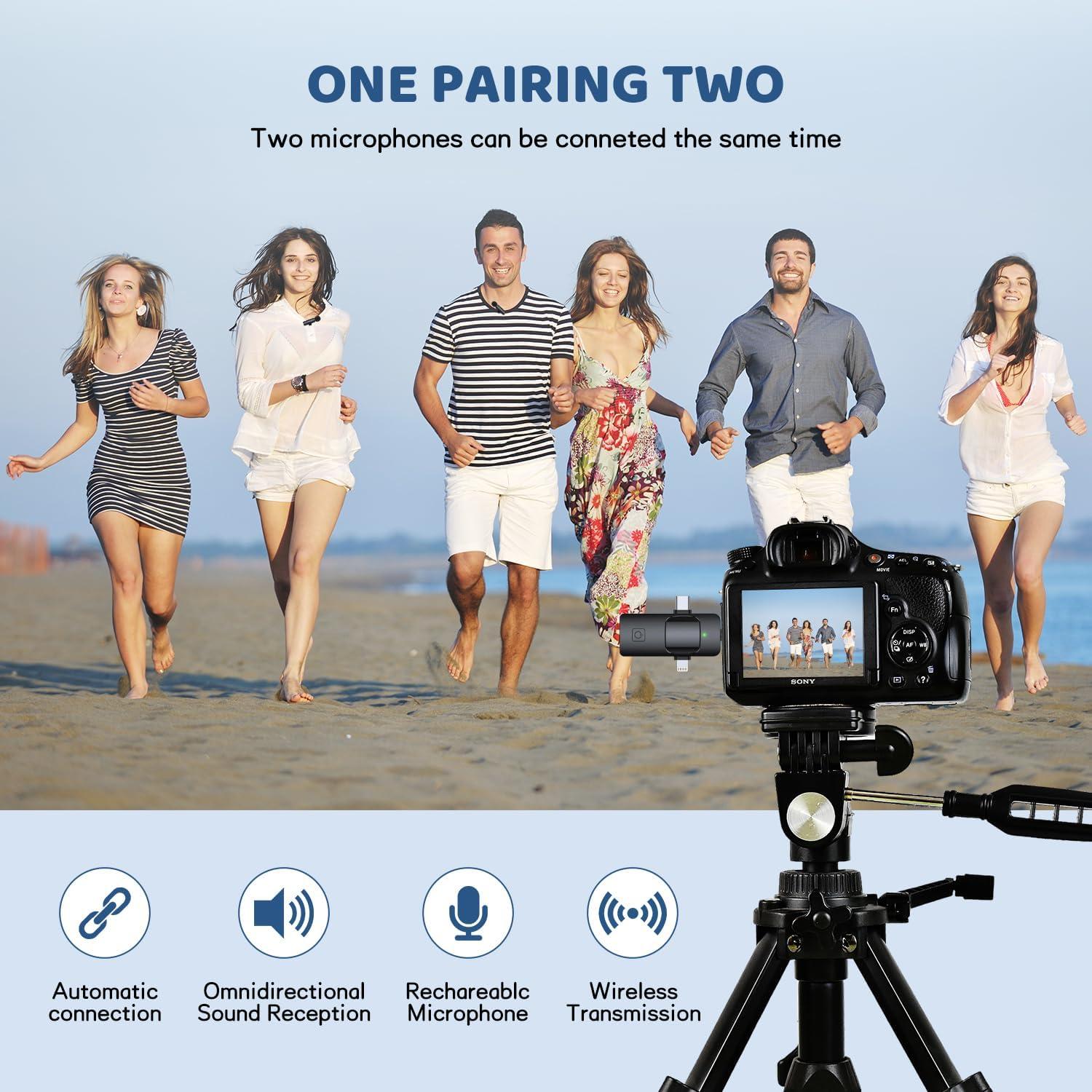 Micrófono Lavalier Inalámbrico MESTPURER K15-7 Mini USB-C