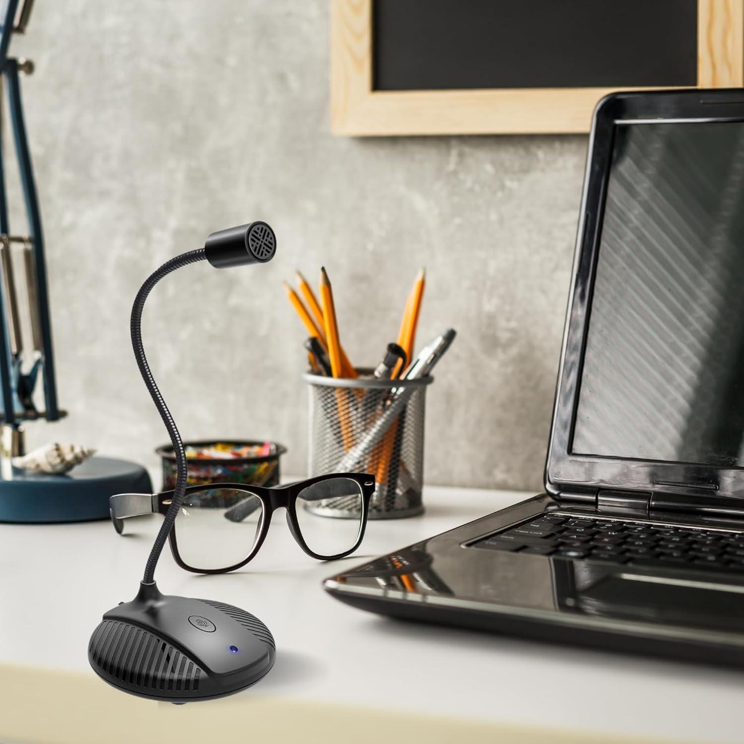 Micrófono USB EGM-03 Goodscious con cuello de ganso y omnidireccional