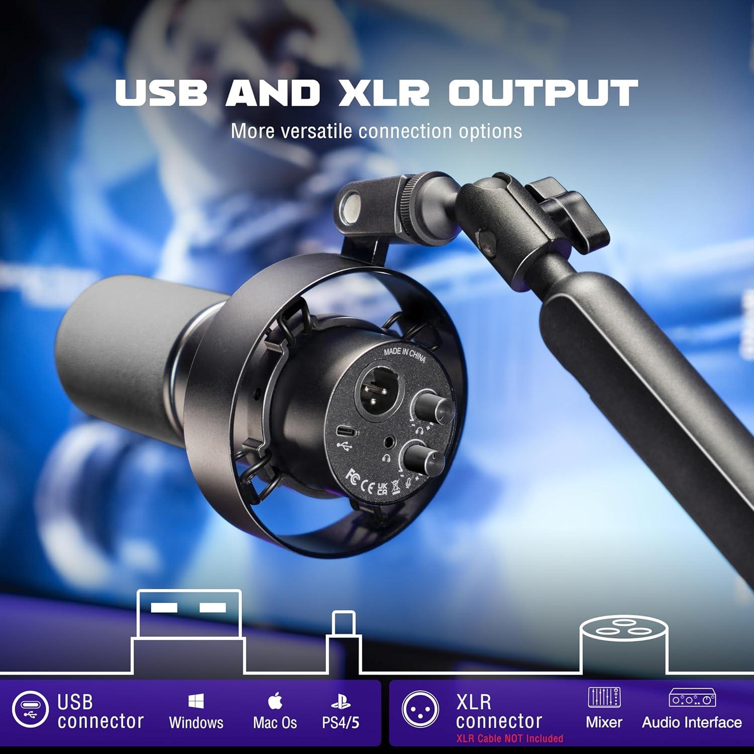 Micrófono Dinámico FIFINE K688+BM88 con Soporte de Brazo Metal