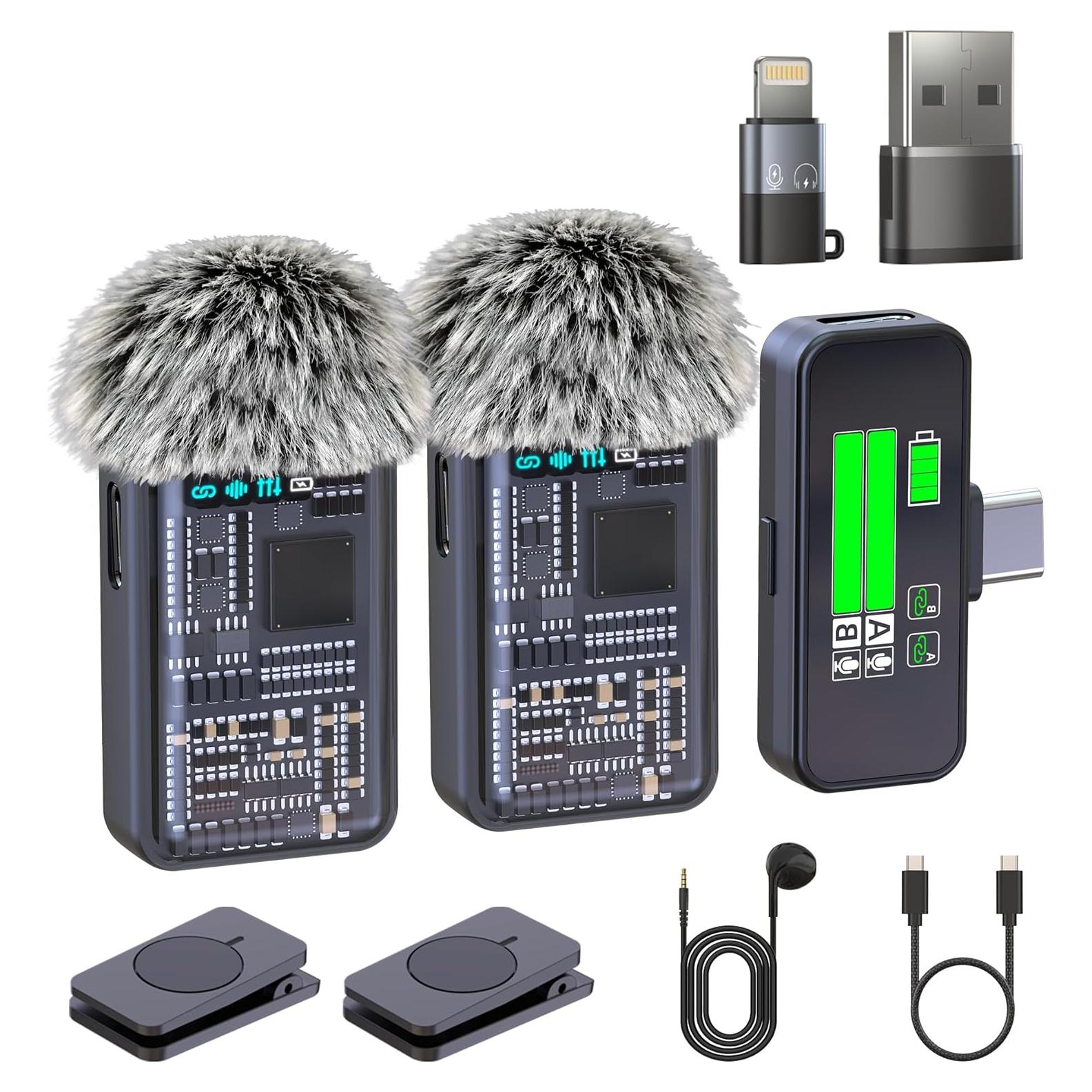 Micrófono Lavalier Inalámbrico RESOCASIN con Reducción de Ruido