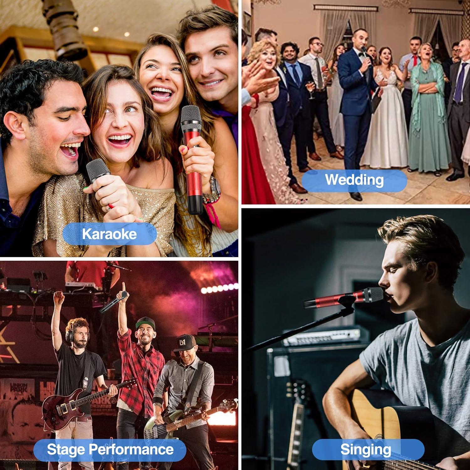 Micrófono Inalámbrico LEKATO WSM-620 Recargable con Receptor