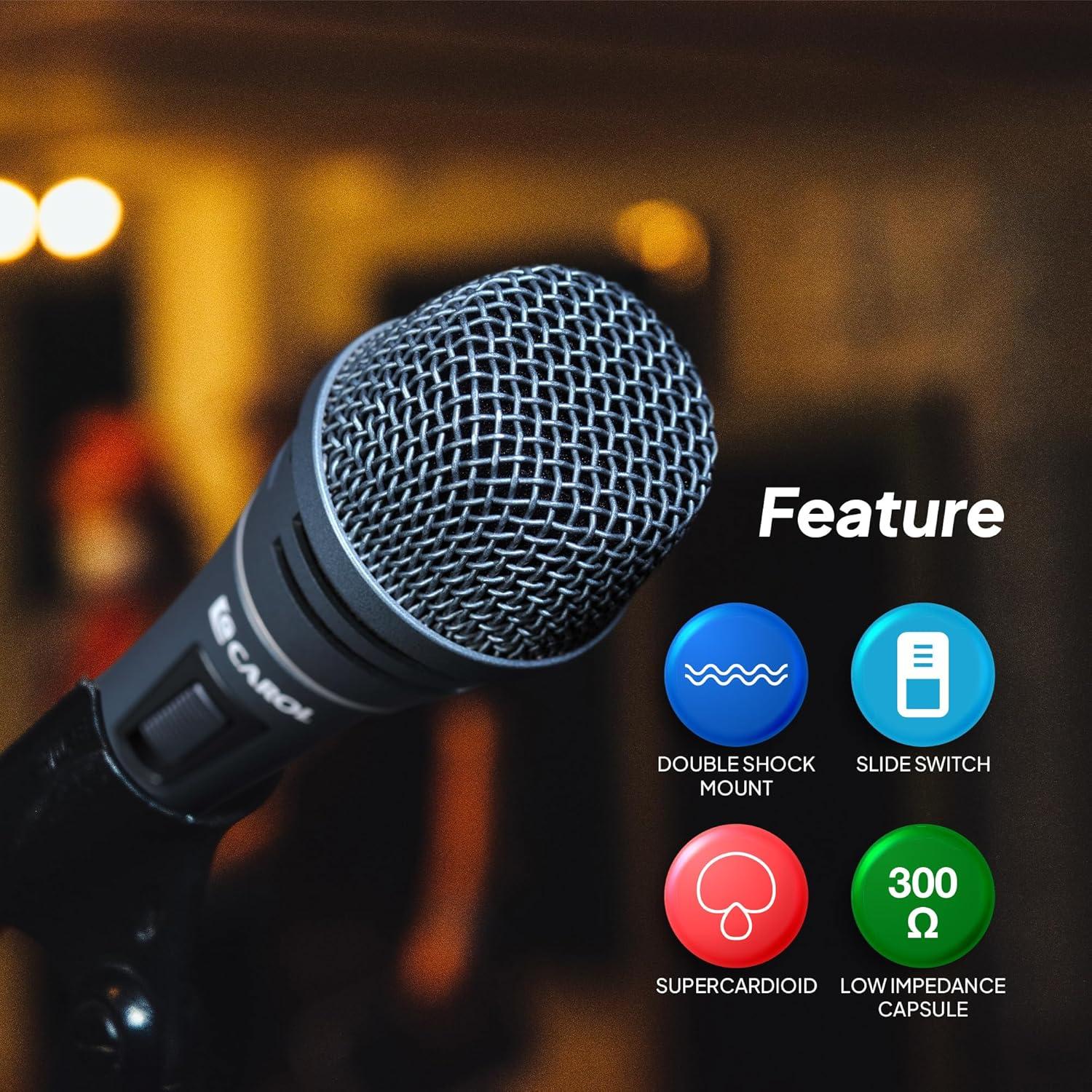 Micrófono Dinámico Supercardioide CAROL Sigma-plus2 360g