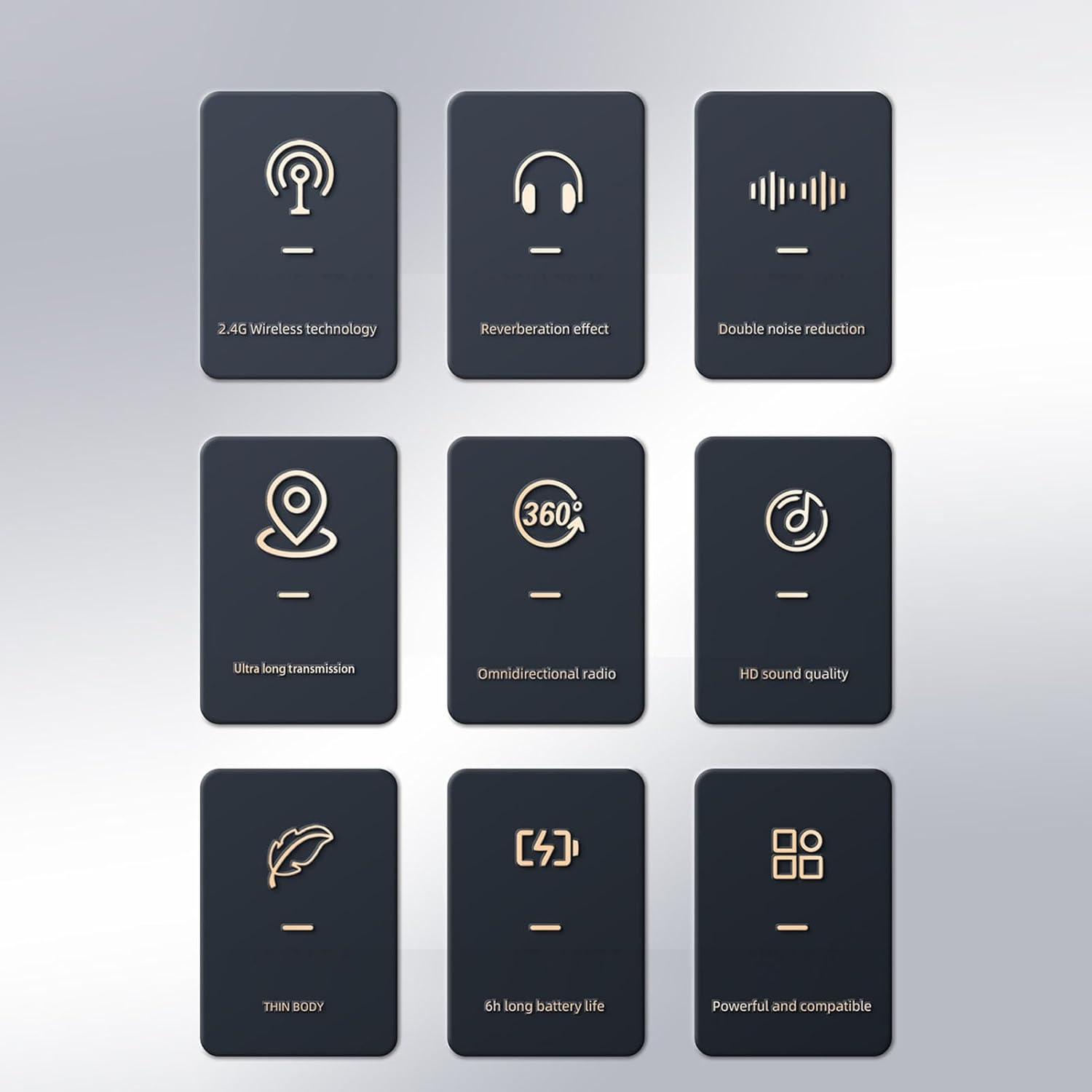 Micrófono Lavalier Inalámbrico RiTo con Reducción de Ruido