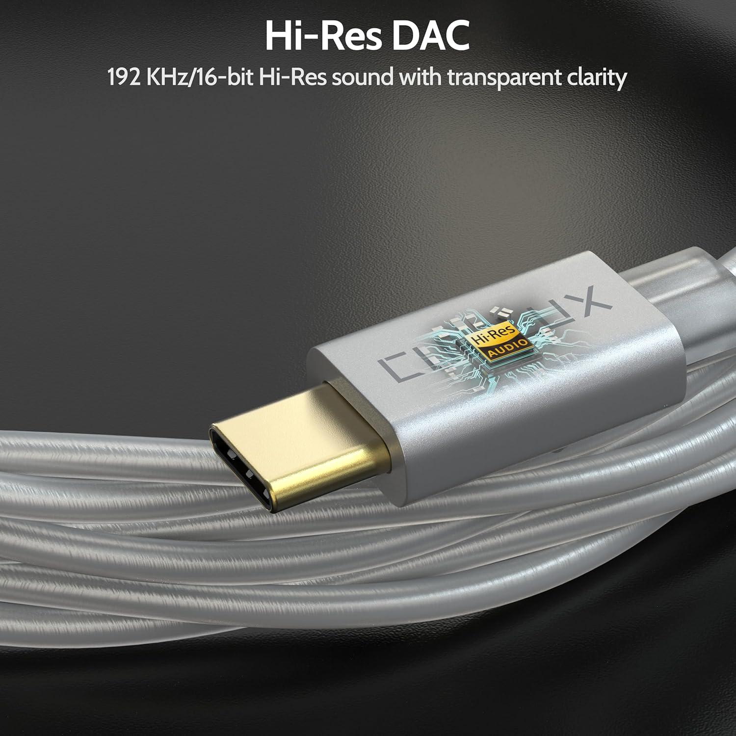 Cable USB Tipo C Cubilux IEM 2 Pines 0.78mm con Micrófono