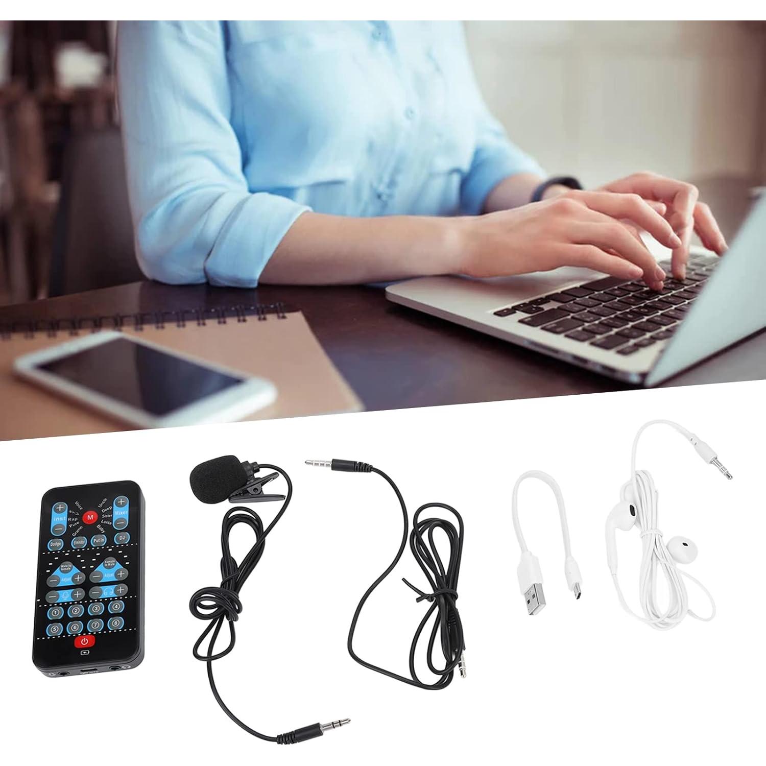 Micrófono de Estudio Profesional Vbestlife USB con Cambiador de Voz