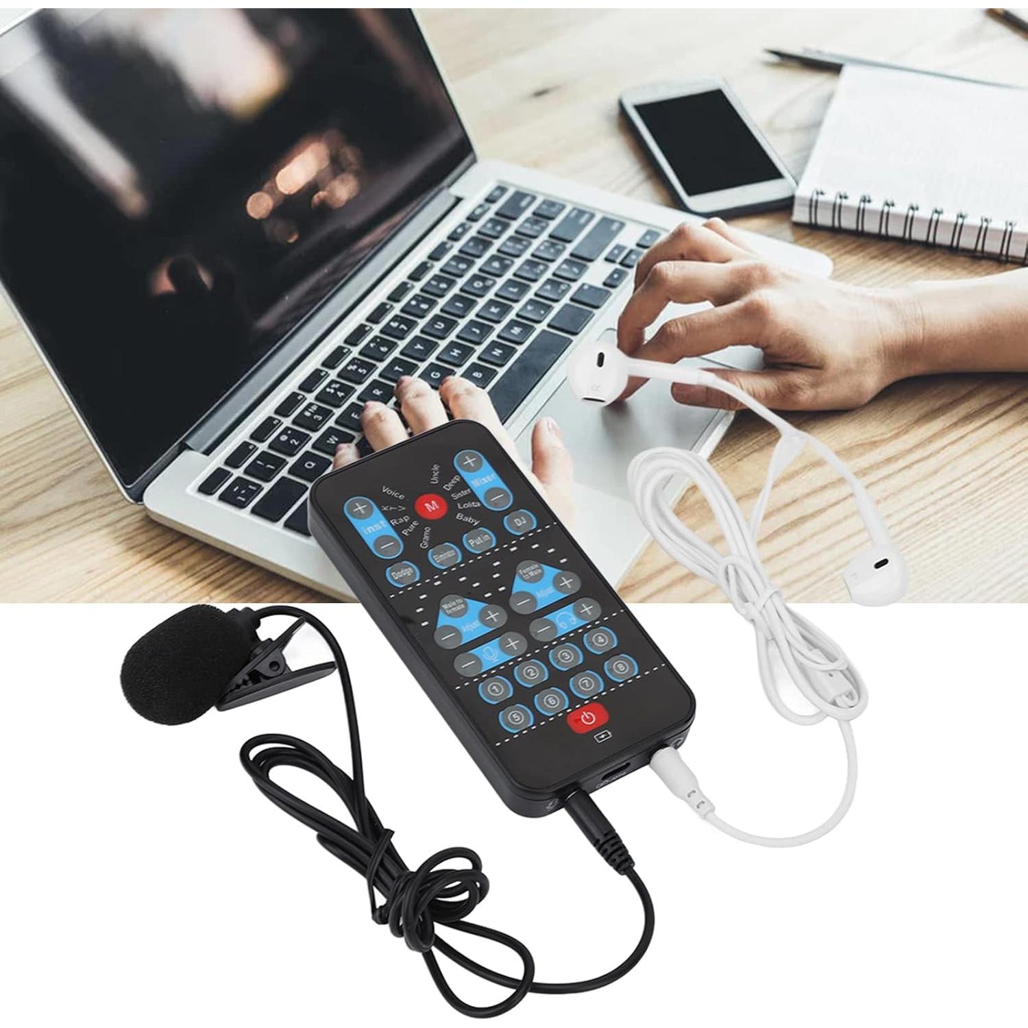 Micrófono de Estudio Profesional Vbestlife USB con Cambiador de Voz