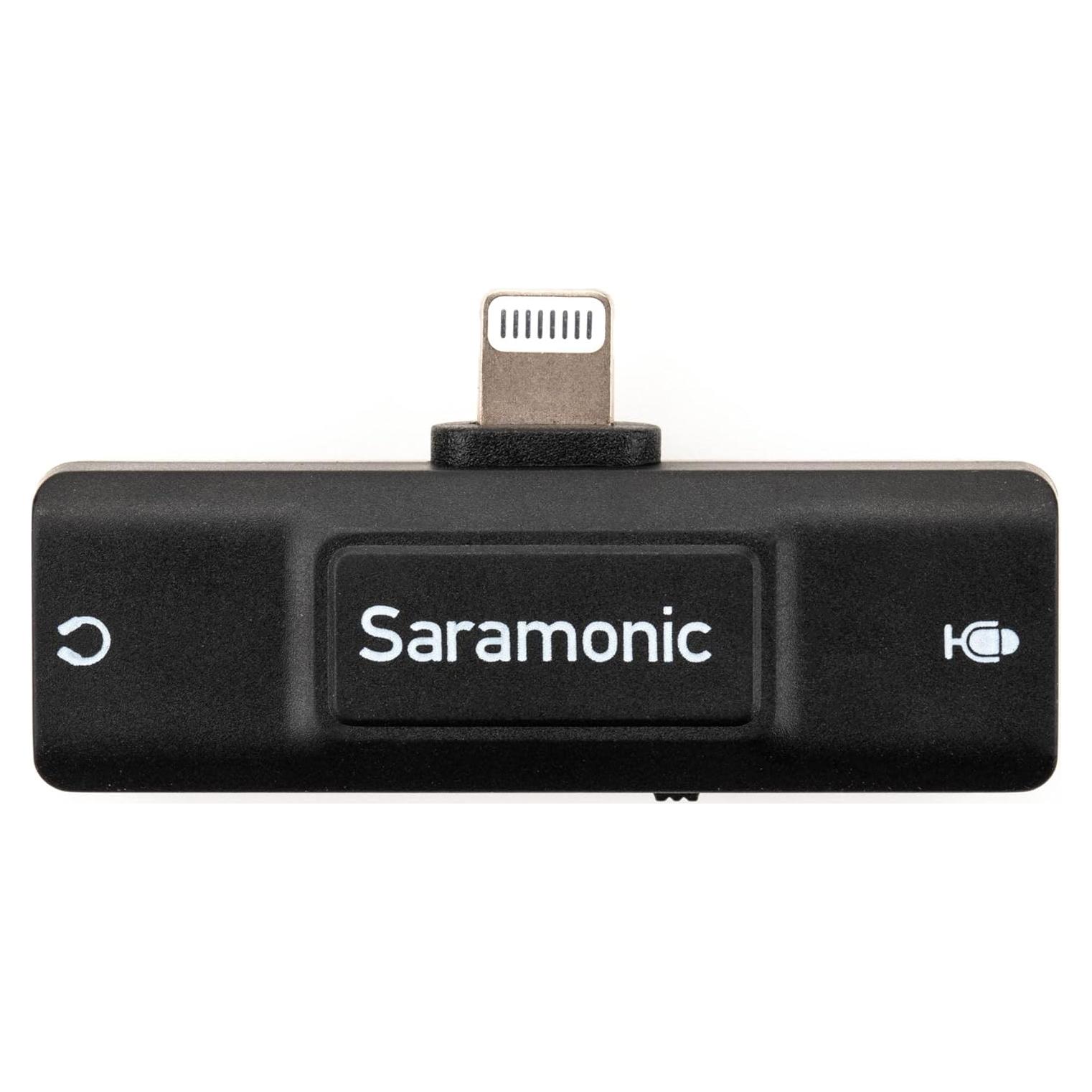 Interfaz de Audio Lightning Saramonic SR-EA2D para iPhone/iPad