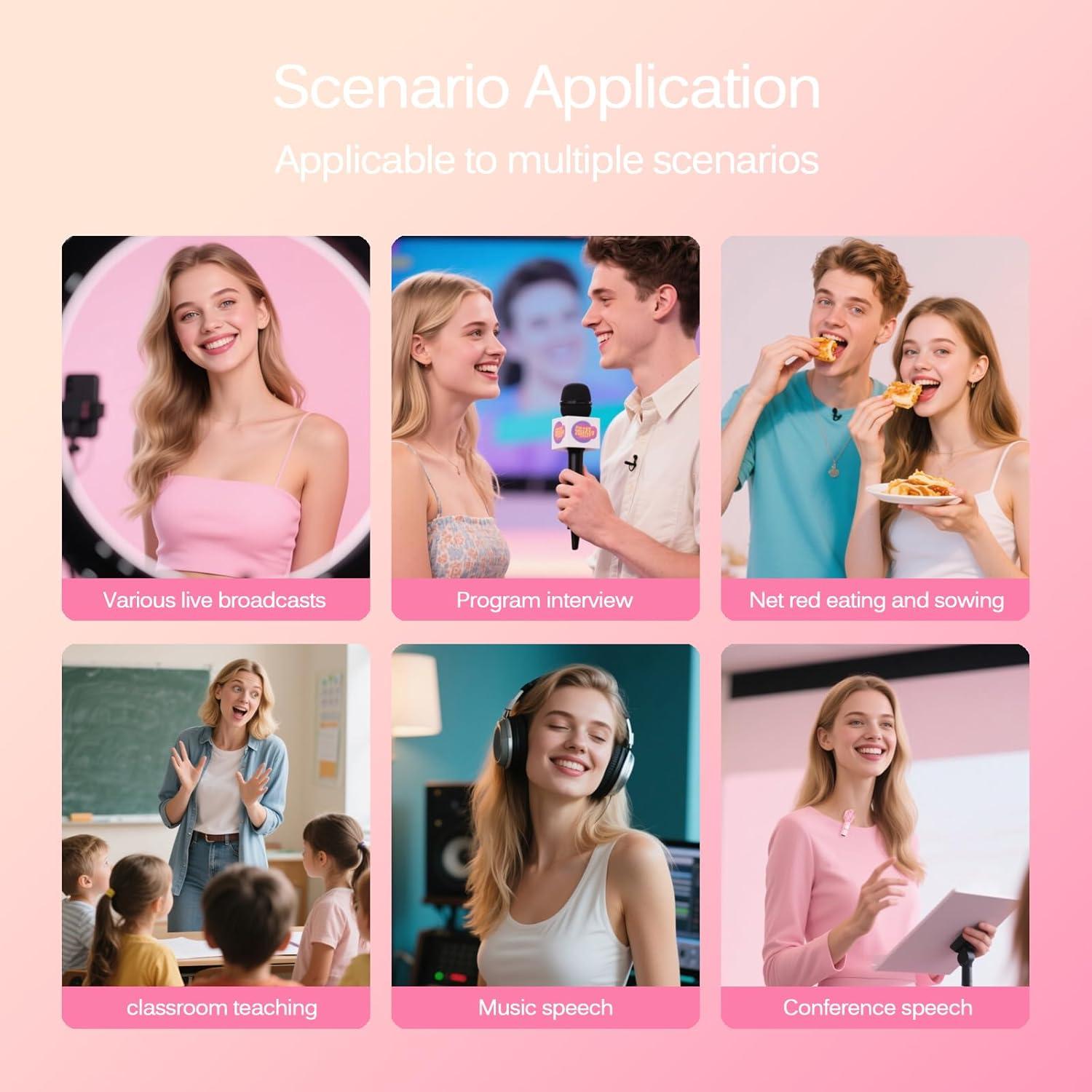 Micrófono Lavalier Inalámbrico LIZHUZHONG K9 para iPhone y iPad