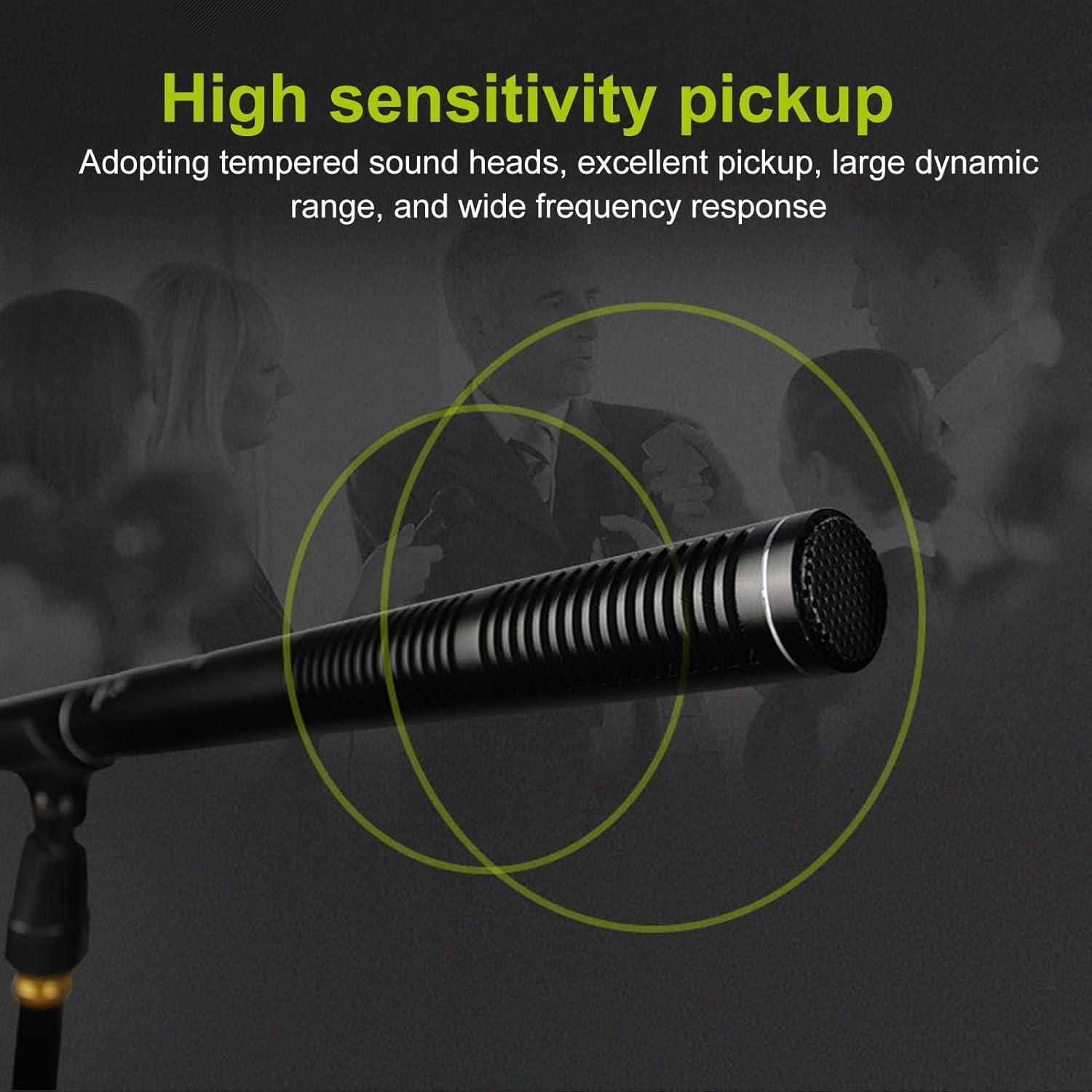 Micrófono de Condensador XLR Profesional Genérico Tipo Escopeta