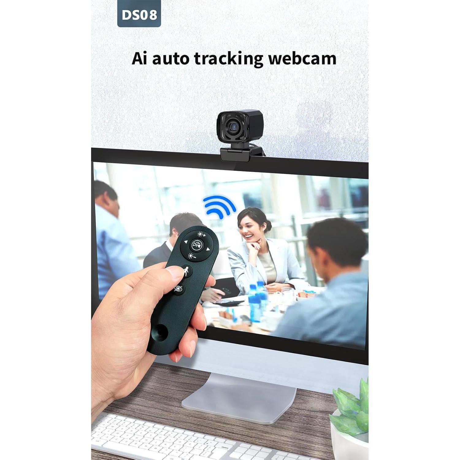 Cámara Web TaKicola DS08 Full HD 1080P Seguimiento Automático