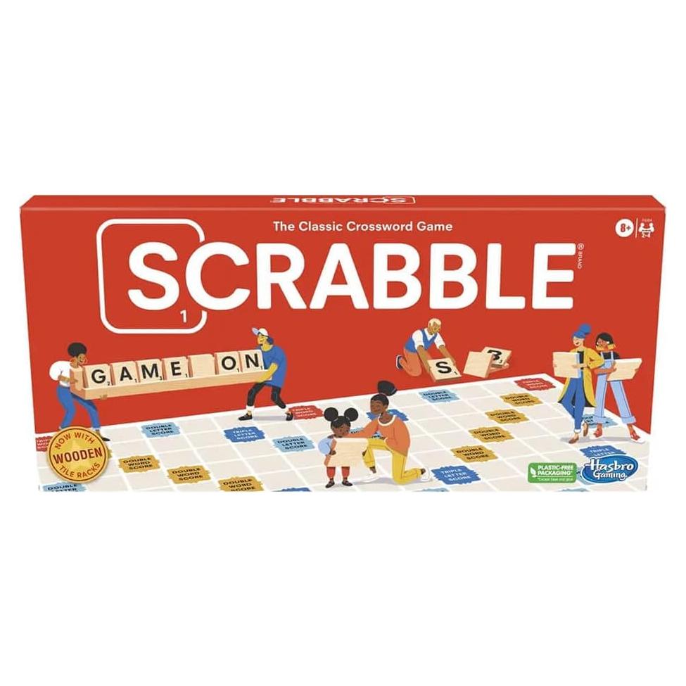 Juego de Mesa Scrabble Hasbro Clásico para 2-4 Jugadores