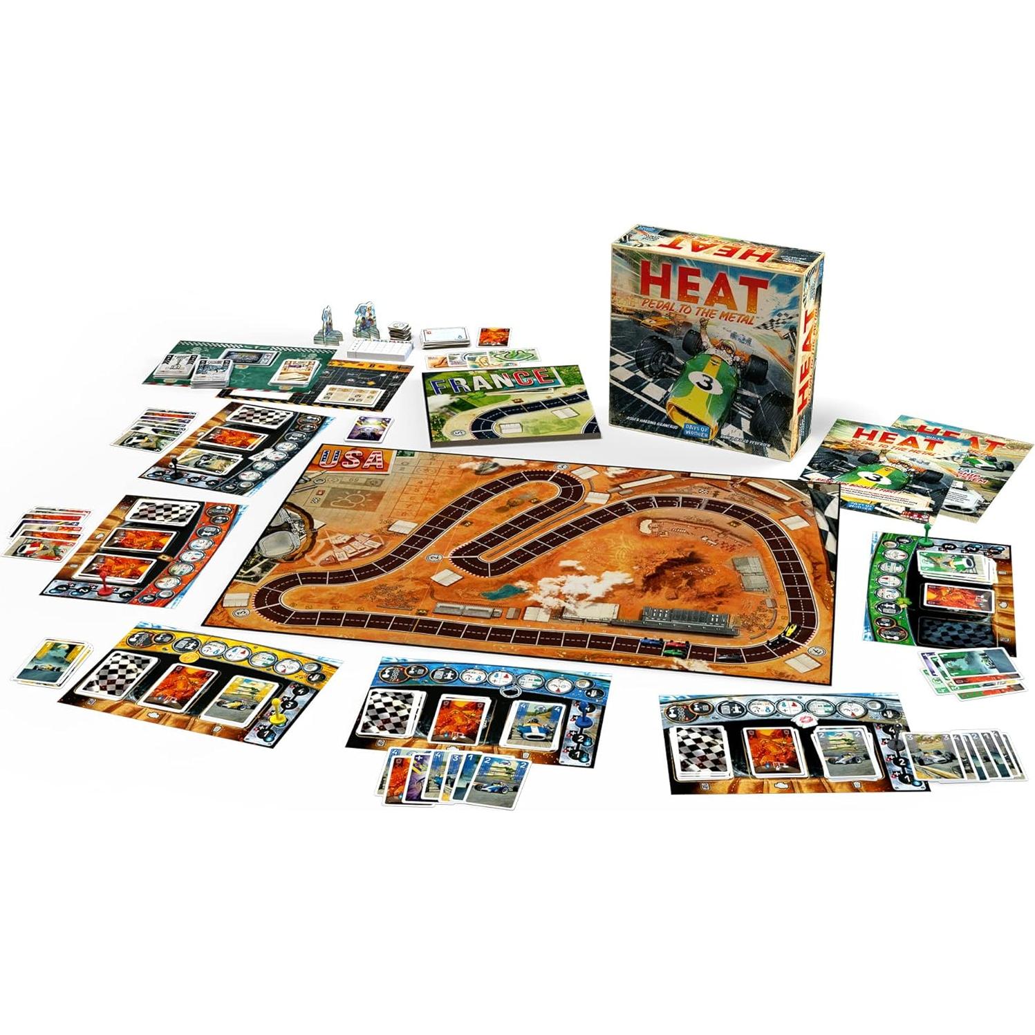 Juego de Mesa Heat: Pedal to the Metal - Carreras de Autos