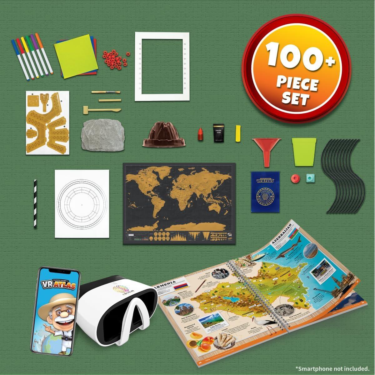 Atlas VR Abacus - Kit de Ciencia Geografía para Niños