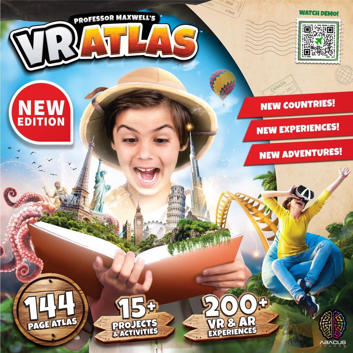 Atlas VR Abacus - Kit de Ciencia Geografía para Niños