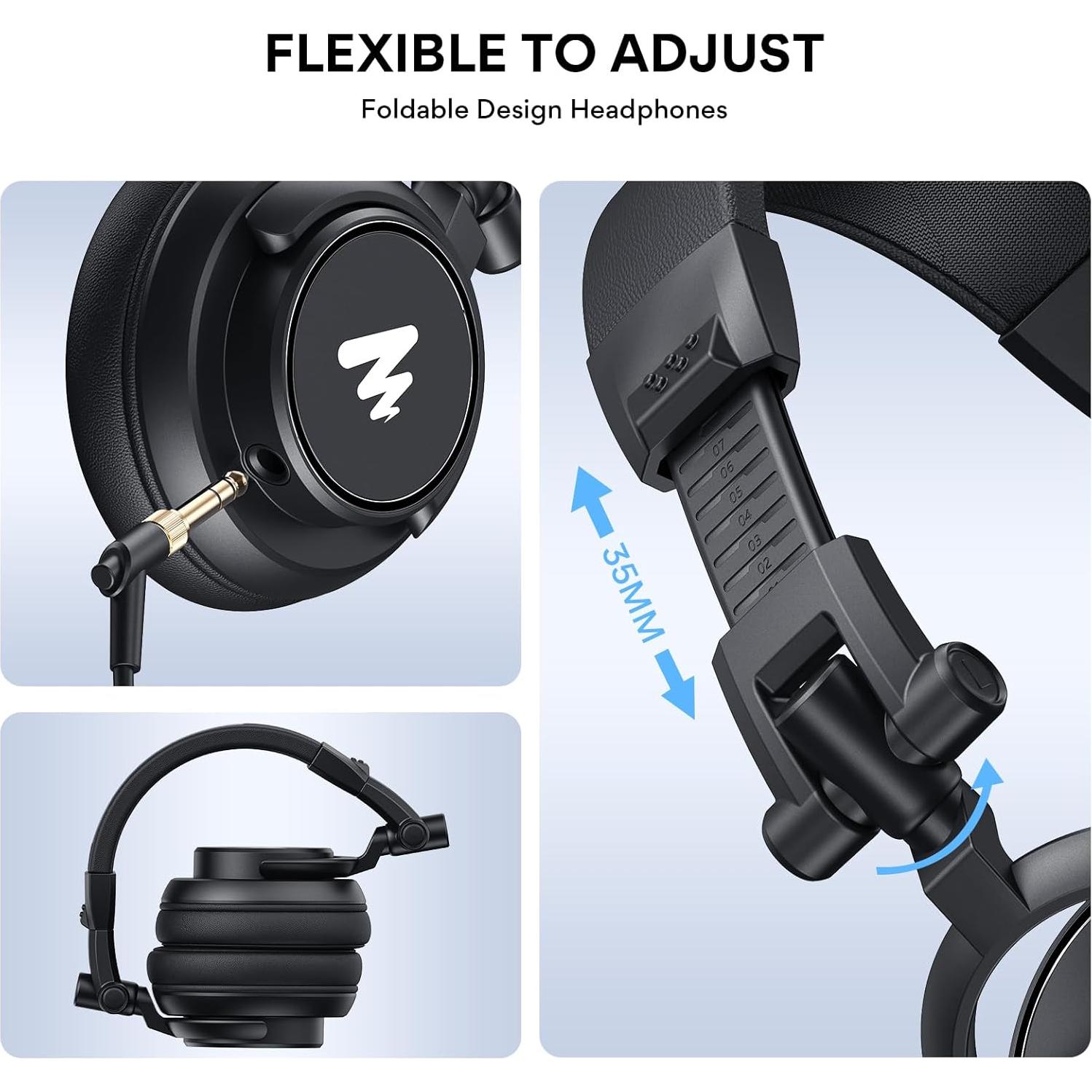 MAONO XLR Condenser Microphone, Professional Cardioid Studio Recording Mic with 50MM Drivers Studio Headphones AU-MH601for Streaming, Podcasting, Singing, Voice-Over, Vocal, Home-Studio, YouTube, Skyp