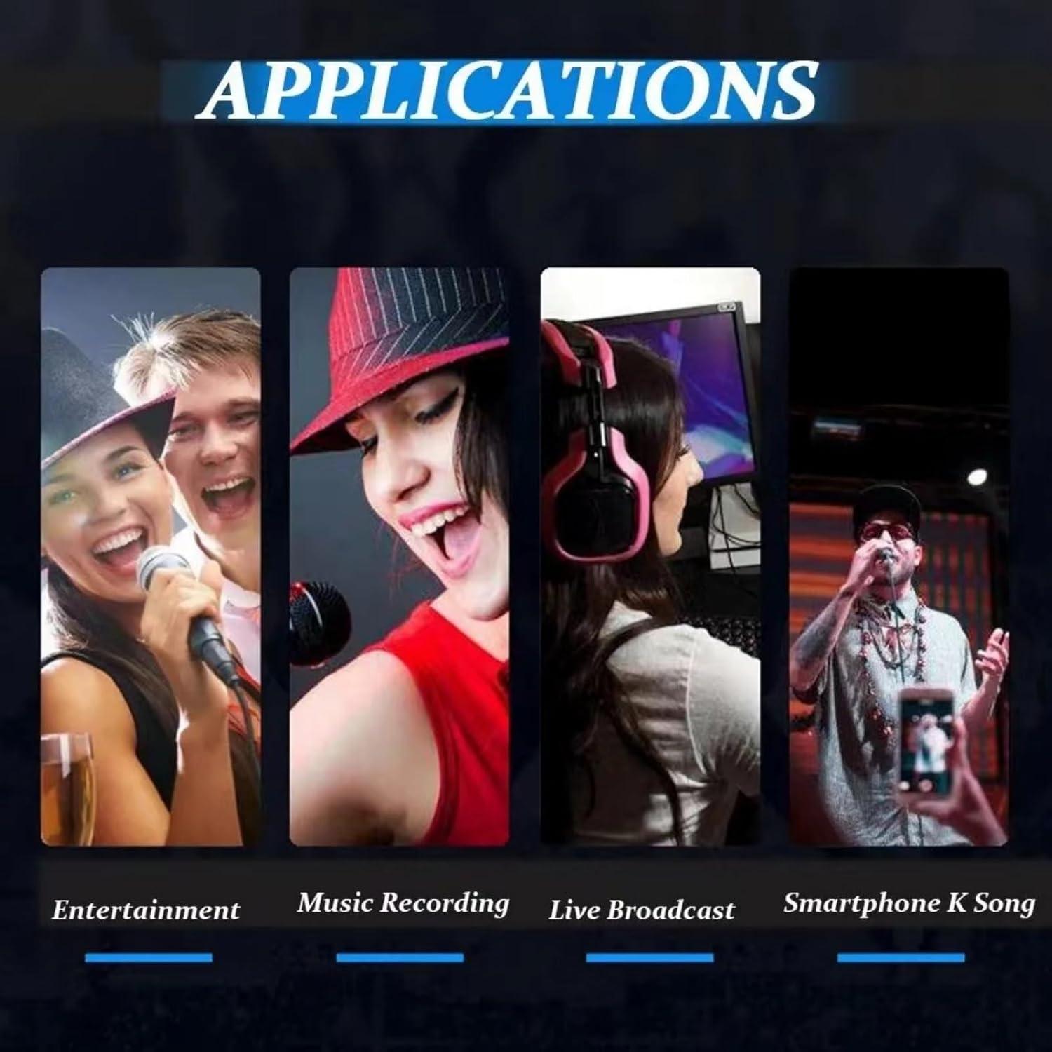 Micrófono USB Yinmei de Condensador para PC y Laptop