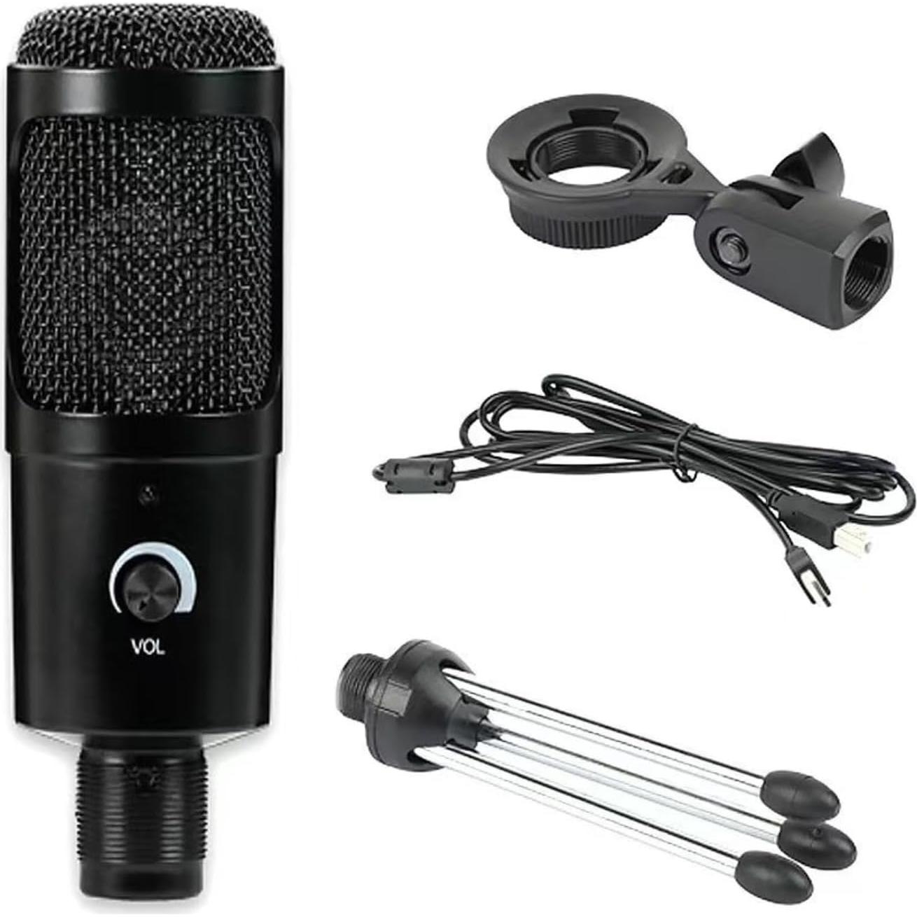 Micrófono USB Yinmei de Condensador para PC y Laptop