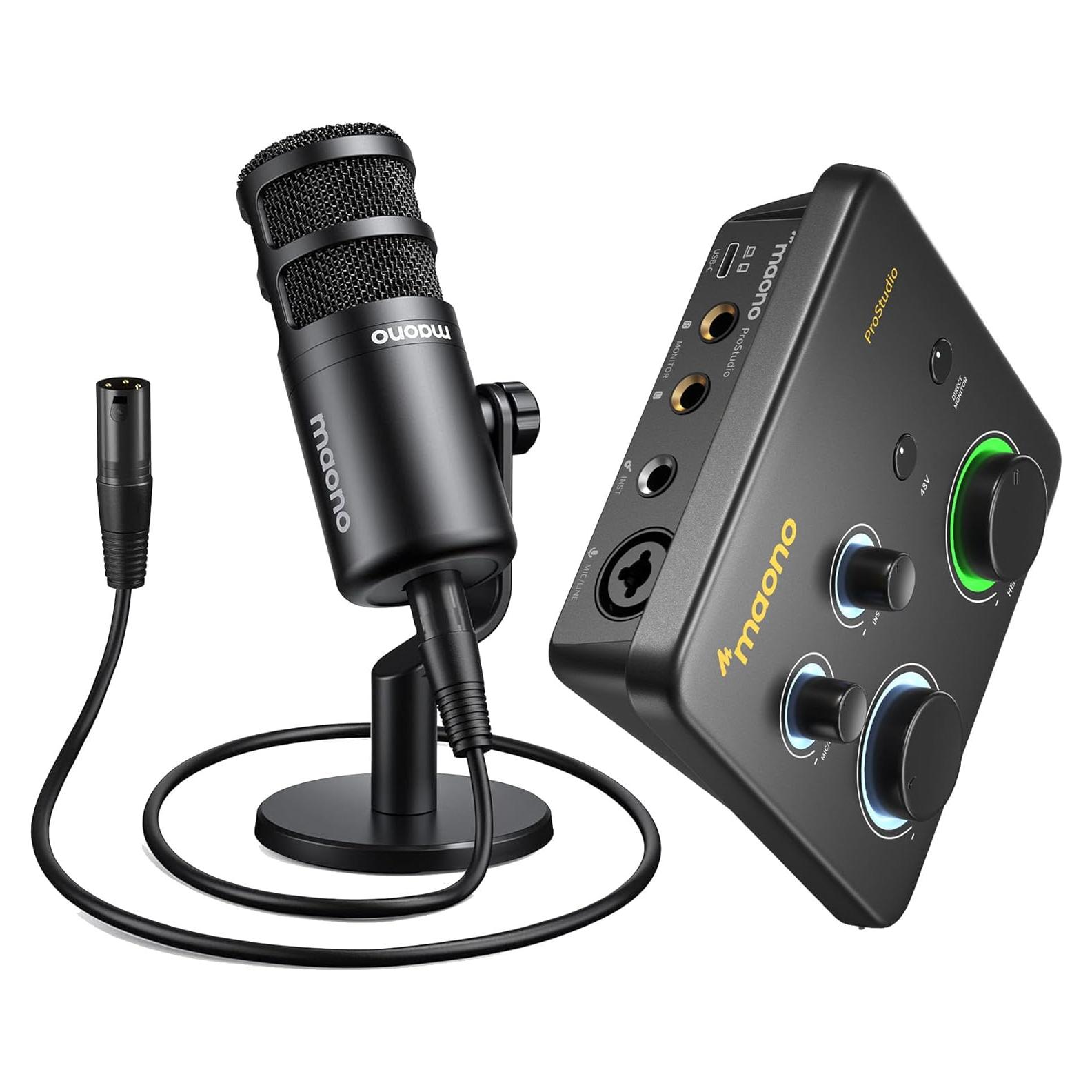 Interfaz de Audio USB MAONO PS22 Lite 24-bit/192kHz XLR