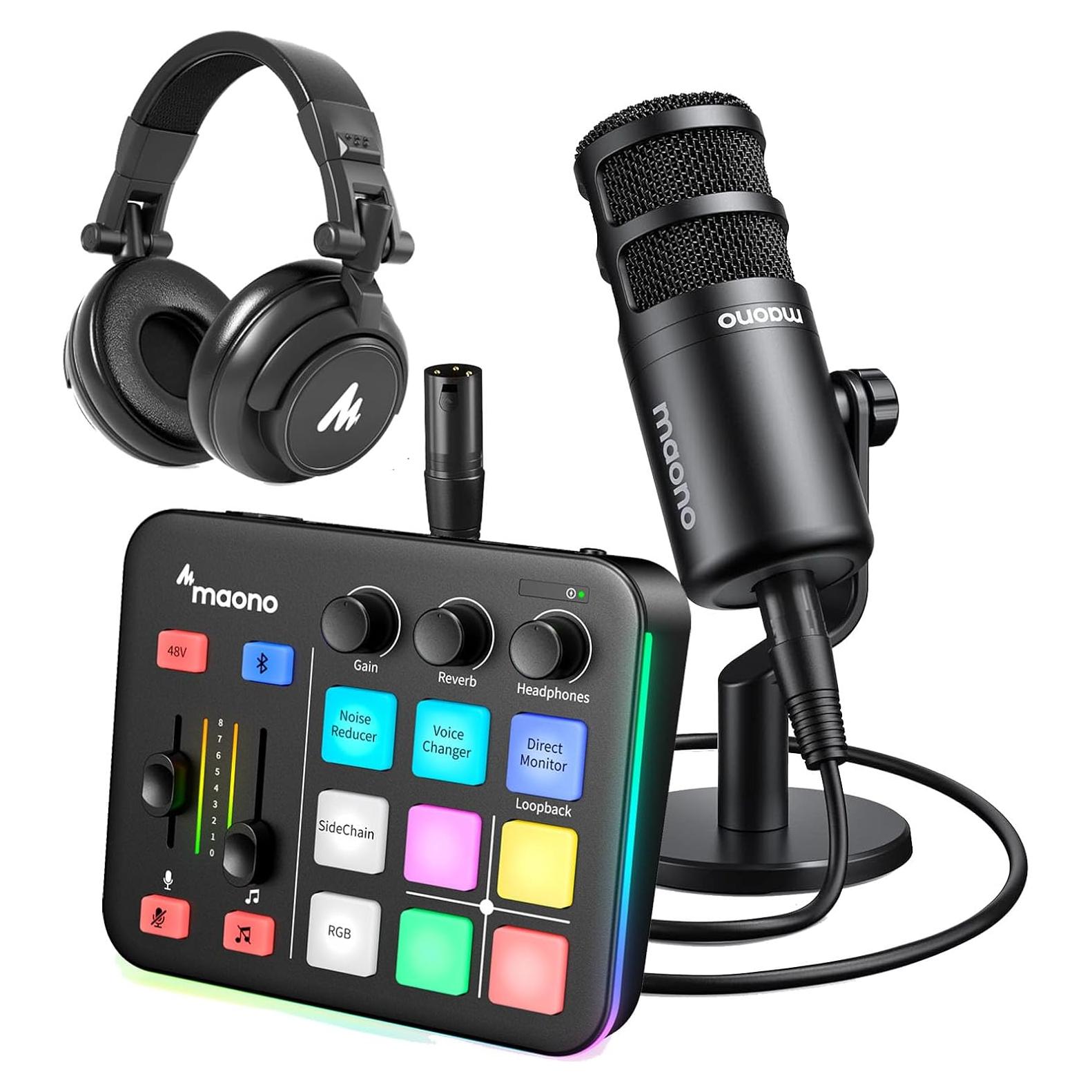 Mezclador de Audio MAONO G1 NEO con Bluetooth y RGB