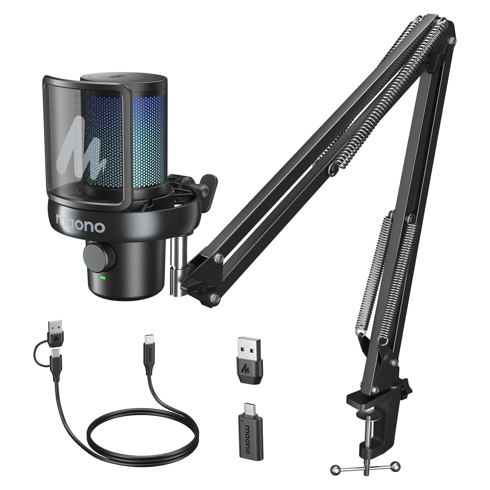 Micrófono Inalámbrico MAONO DM40 con Cancelación de Ruido AI