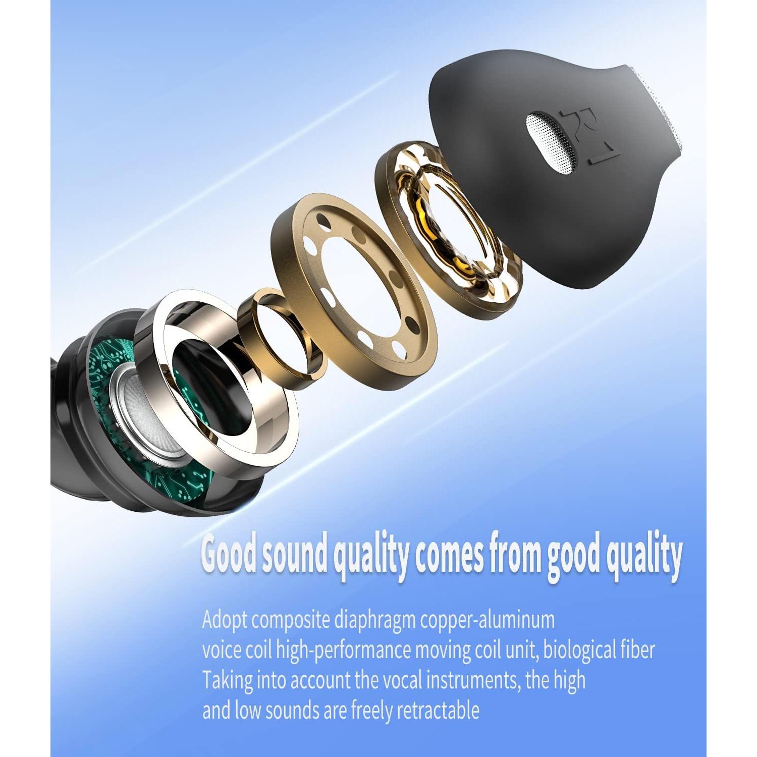 Headphone 3.5mm Jack Earbud with Microphone Wired Headset 2Pack Gaming Laptop Audifono Video Game Computer Ear for Kid for School PC Chromebook Auriculare Compatible for Samsung Galaxy