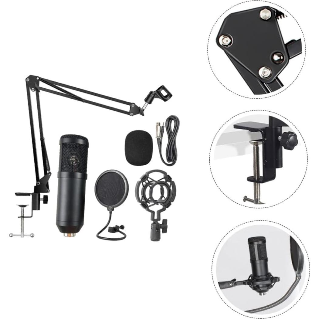 Micrófono USB Portátil Cardioide Abaodam para Streaming y Podcasting