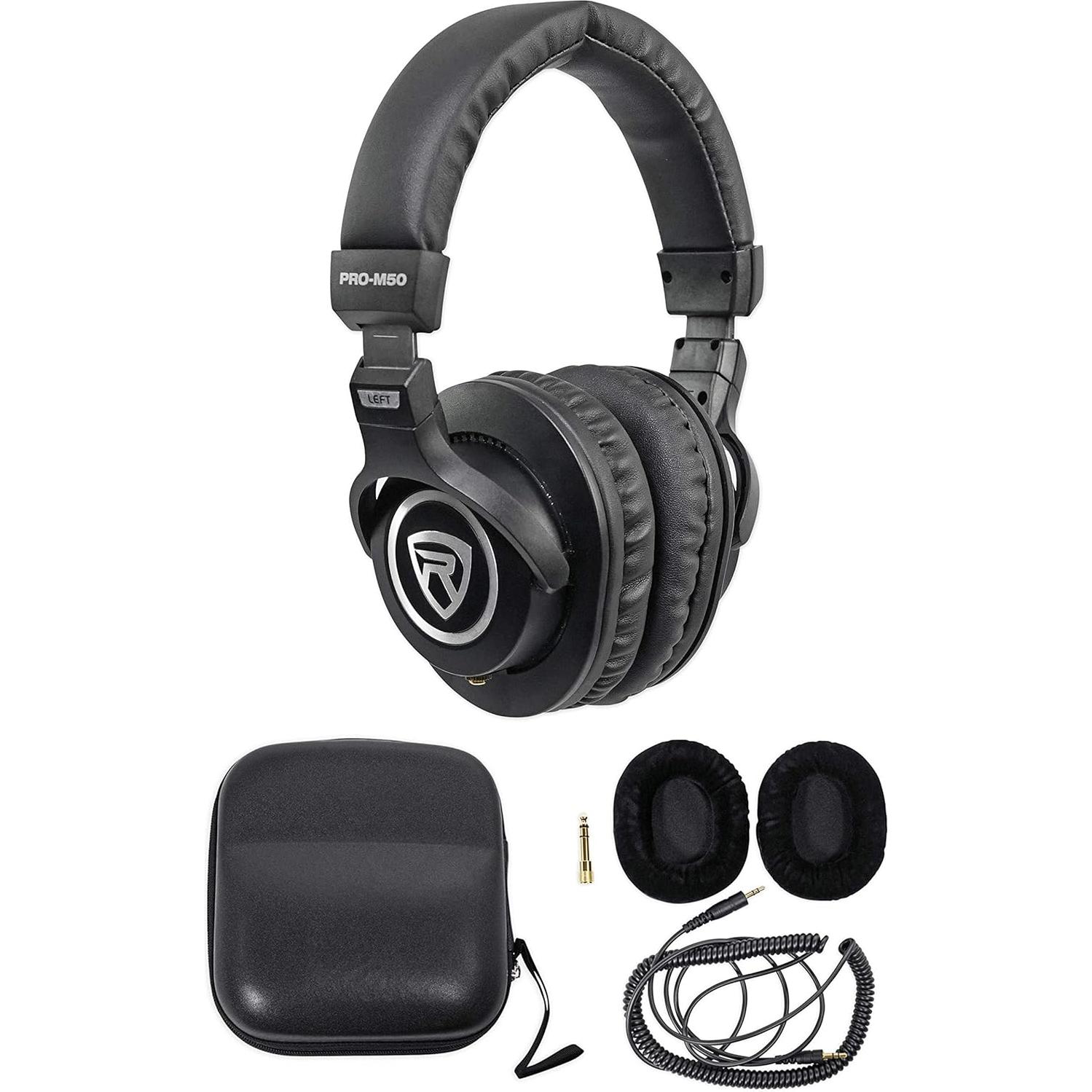 Rockville RCM PRO Micrófono de Condensador + Brazo DMS40 + Auriculares PRO-M50