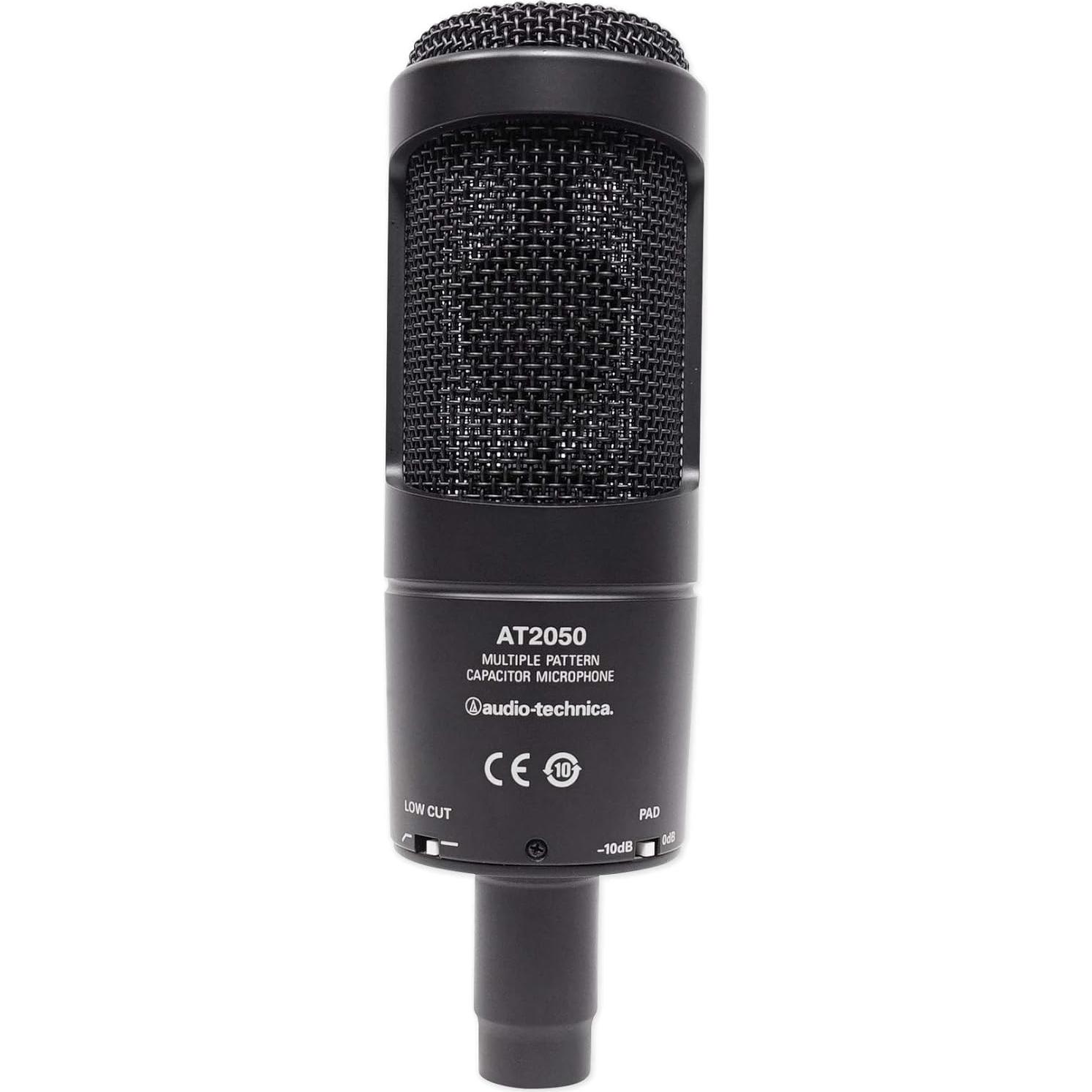 Micrófono de Condensador Audio Technica AT2050 + Brazo Soporte