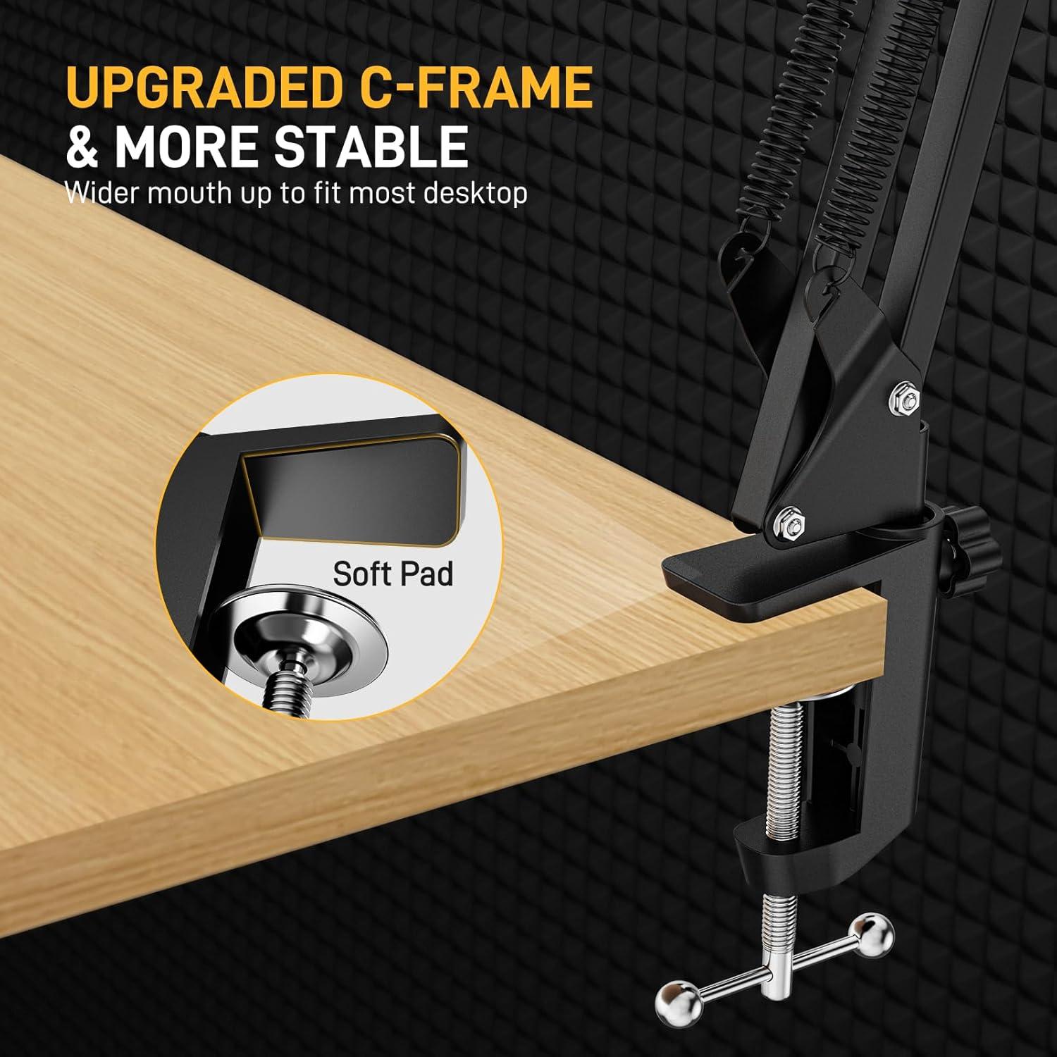 Soporte de Micrófono MAONO BA20 con Cable XLR Ajustable