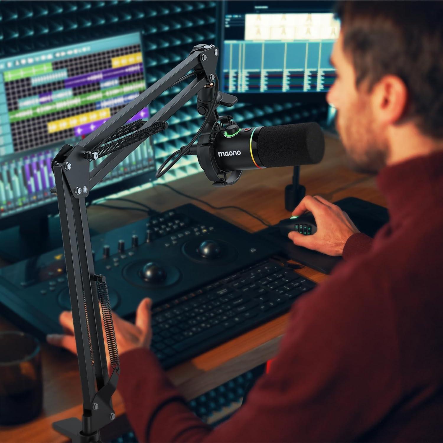 Soporte de Micrófono MAONO BA20 con Cable XLR Ajustable