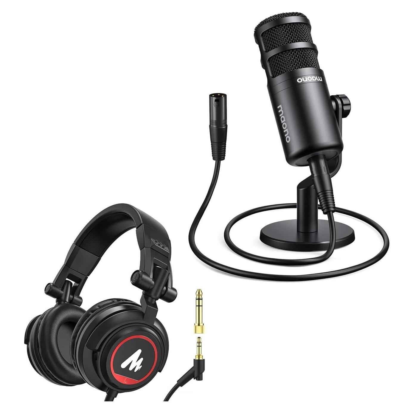 Micrófono Dinámico XLR MAONO PD100 para Podcast y Grabación