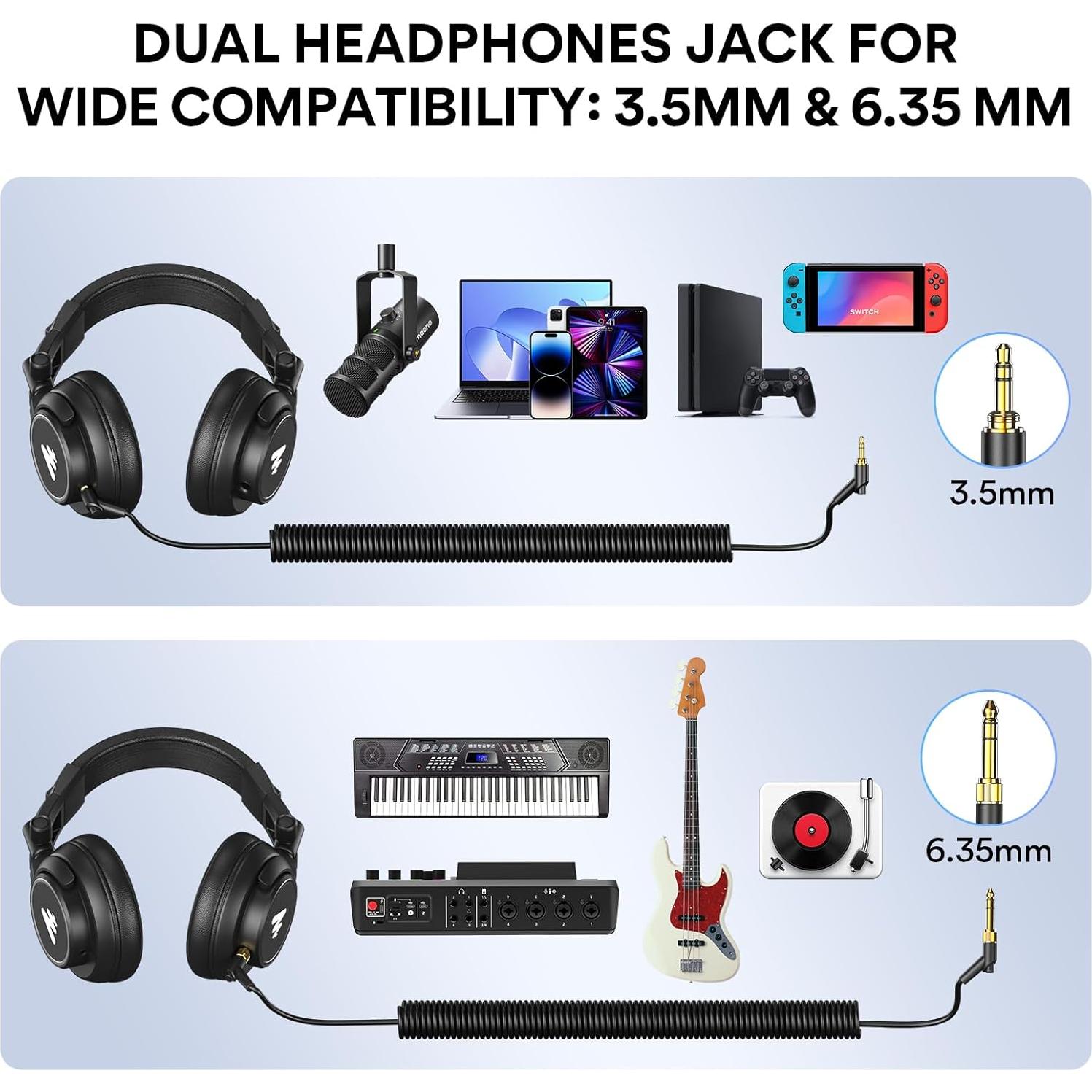 Paquete de micrófono MAONO PM450S con auriculares MH601 para PC