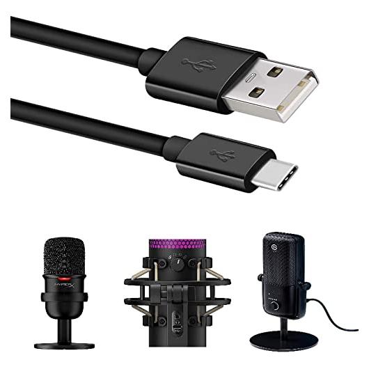 Cable USB-C Largo IENZA para HyperX SoloCast y QuadCast S