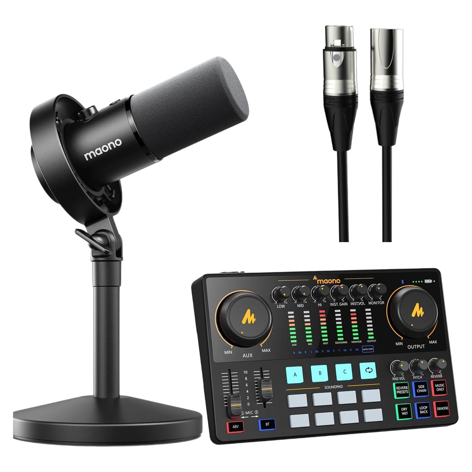 Micrófono Dinámico USB/XLR MAONO PD300XT 192kHz/24bit