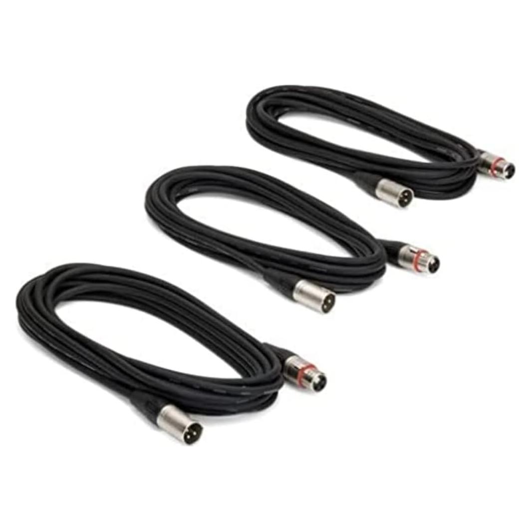 Cable de Micrófono XLR Samson 18' (paquete de 3)