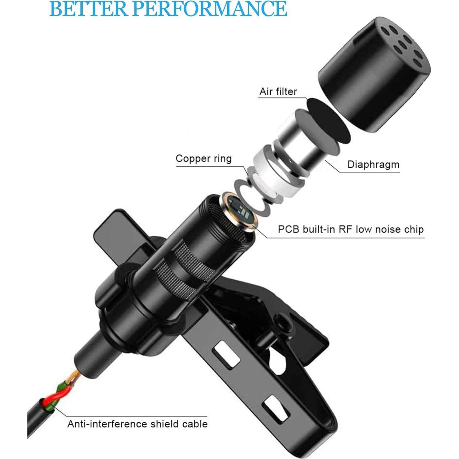 Micrófono Lavalier Sujeetec Mini XLR TA3F - Condensador Unidireccional