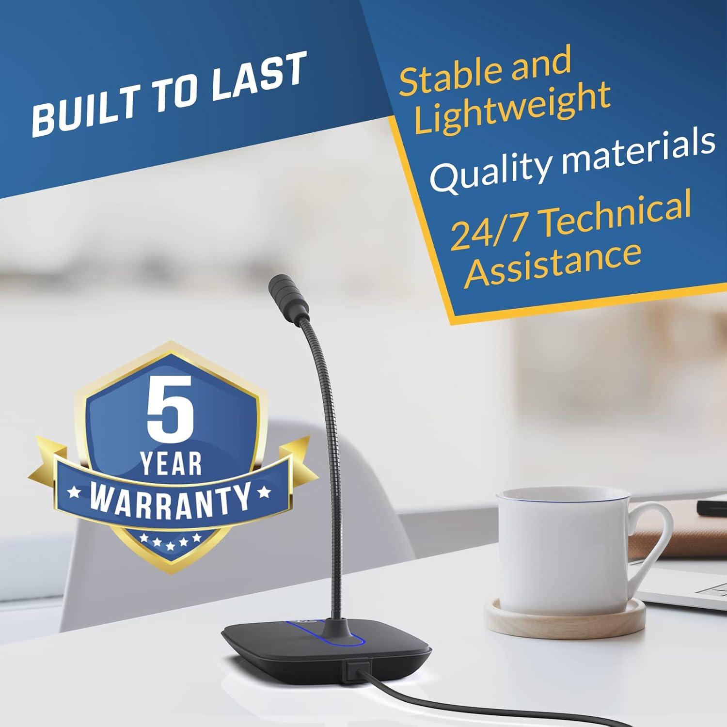 Micrófono USB KLIM C4 Profesional para PC y Consolas