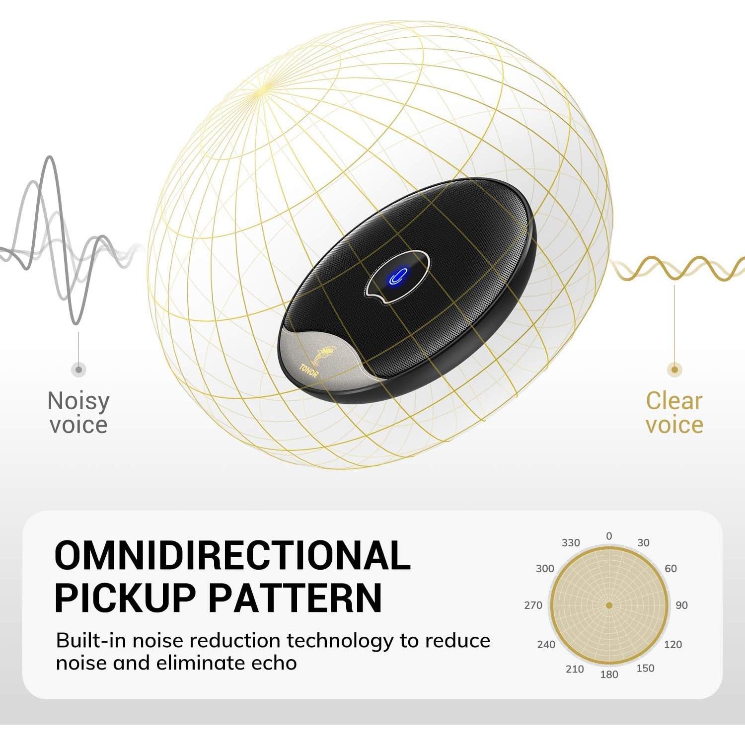 Micrófono de Conferencia USB Tonor TM20 Omnidireccional