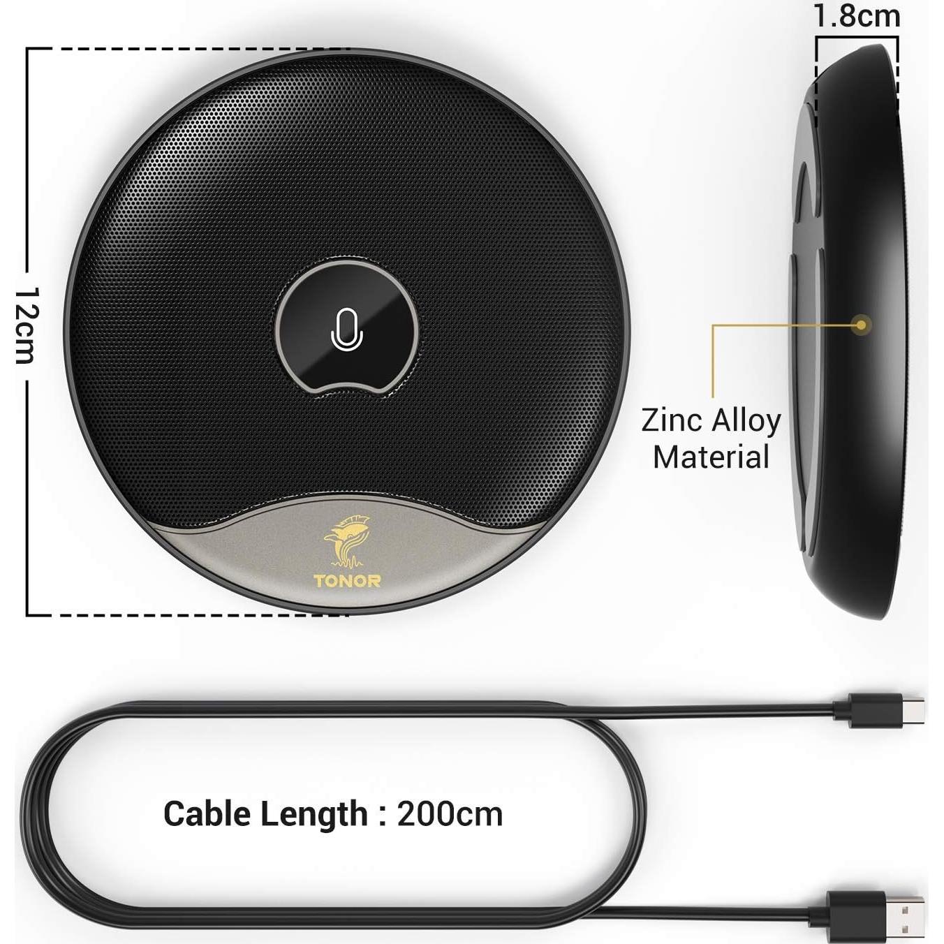 Micrófono de Conferencia USB Tonor TM20 Omnidireccional