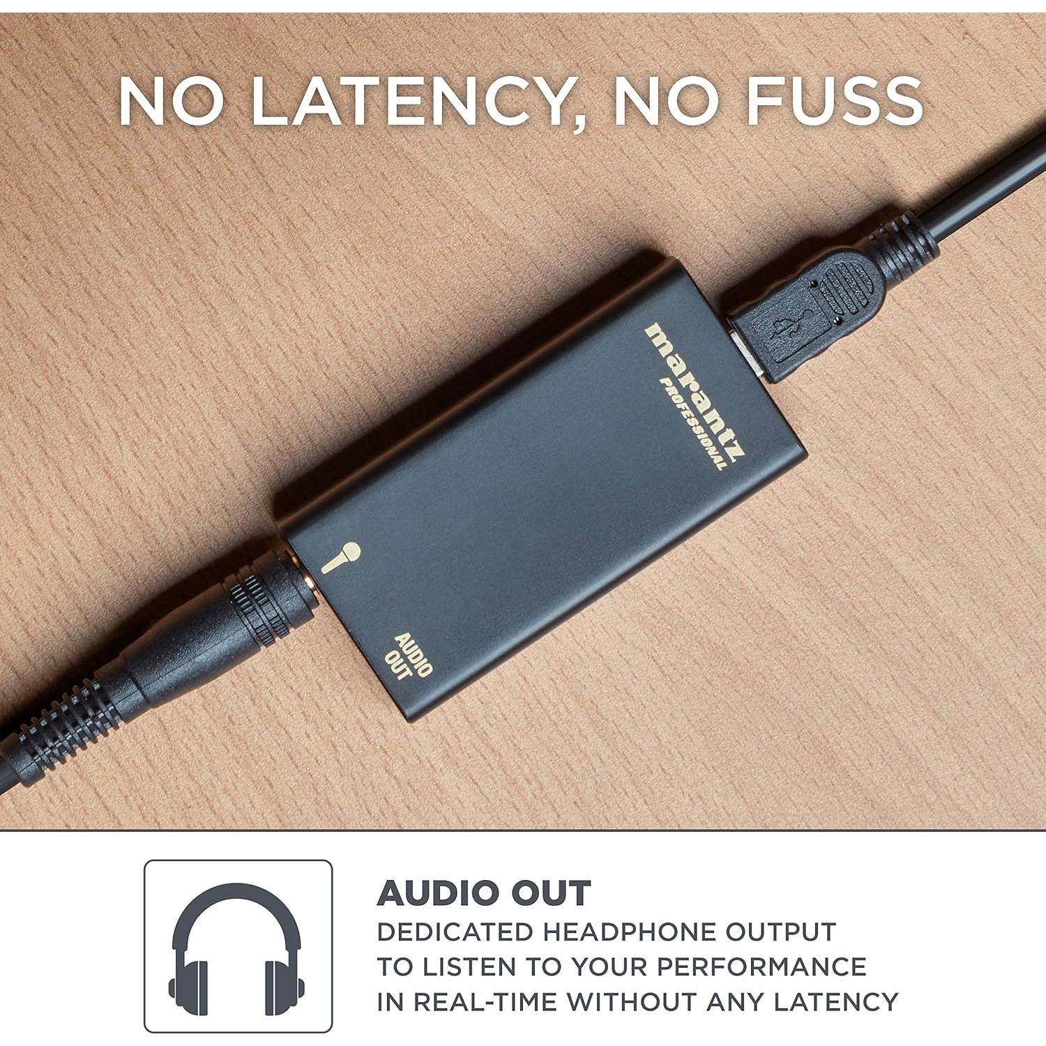 Micrófono de Condensador USB Marantz M4U con Soporte y Cable