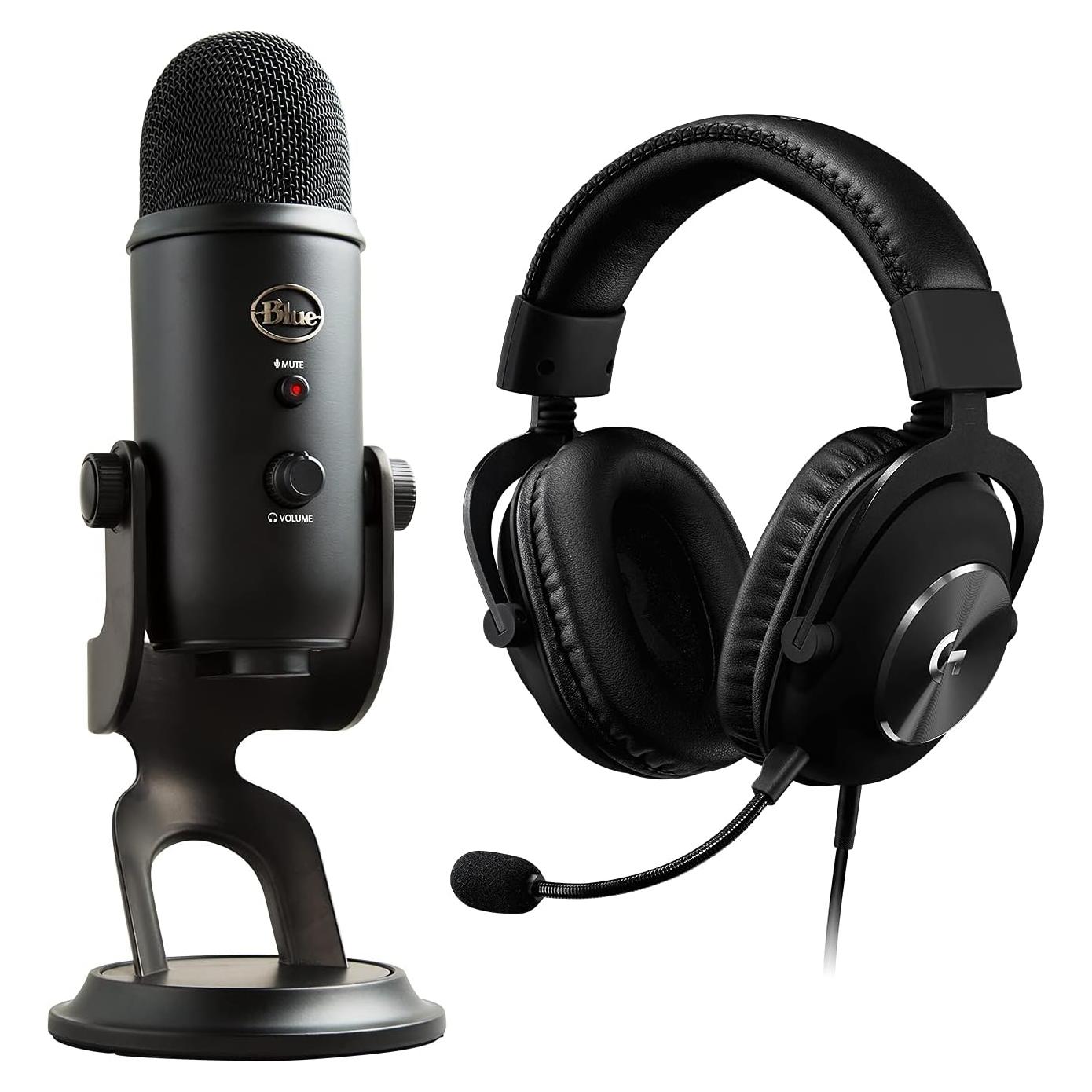 Auriculares Gaming Logitech G PRO X con Micrófono USB Yeti