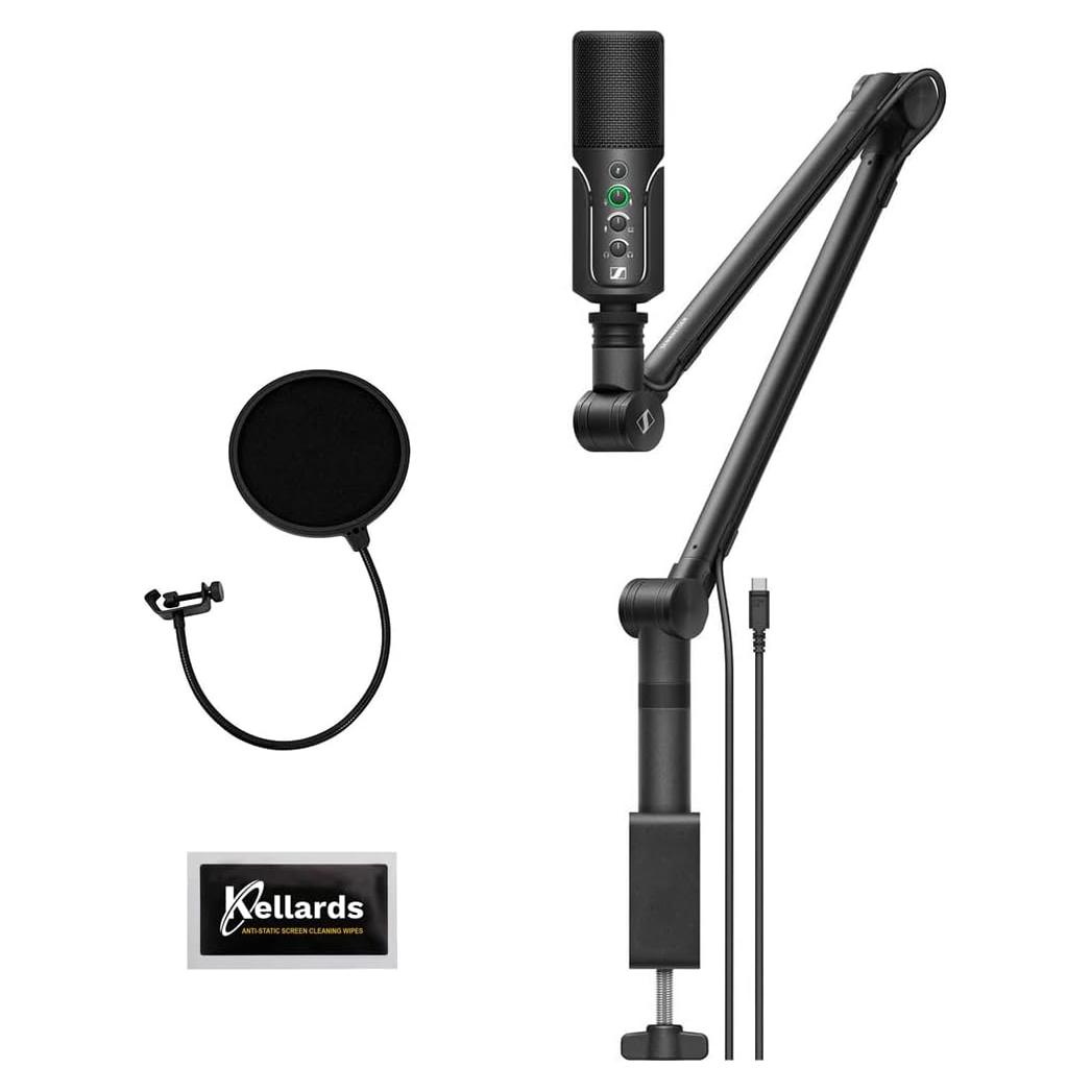 Micrófono de Condensador USB Sennheiser Profile para Streaming con Brazo y Filtro Pop