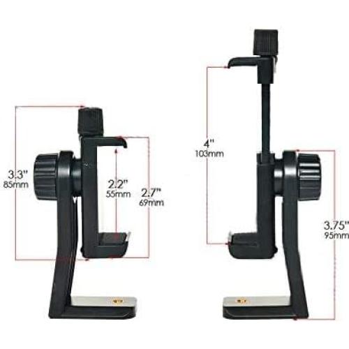 Trípode Acuvar 127 cm para Smartphone y Cámara con Montura Rotativa