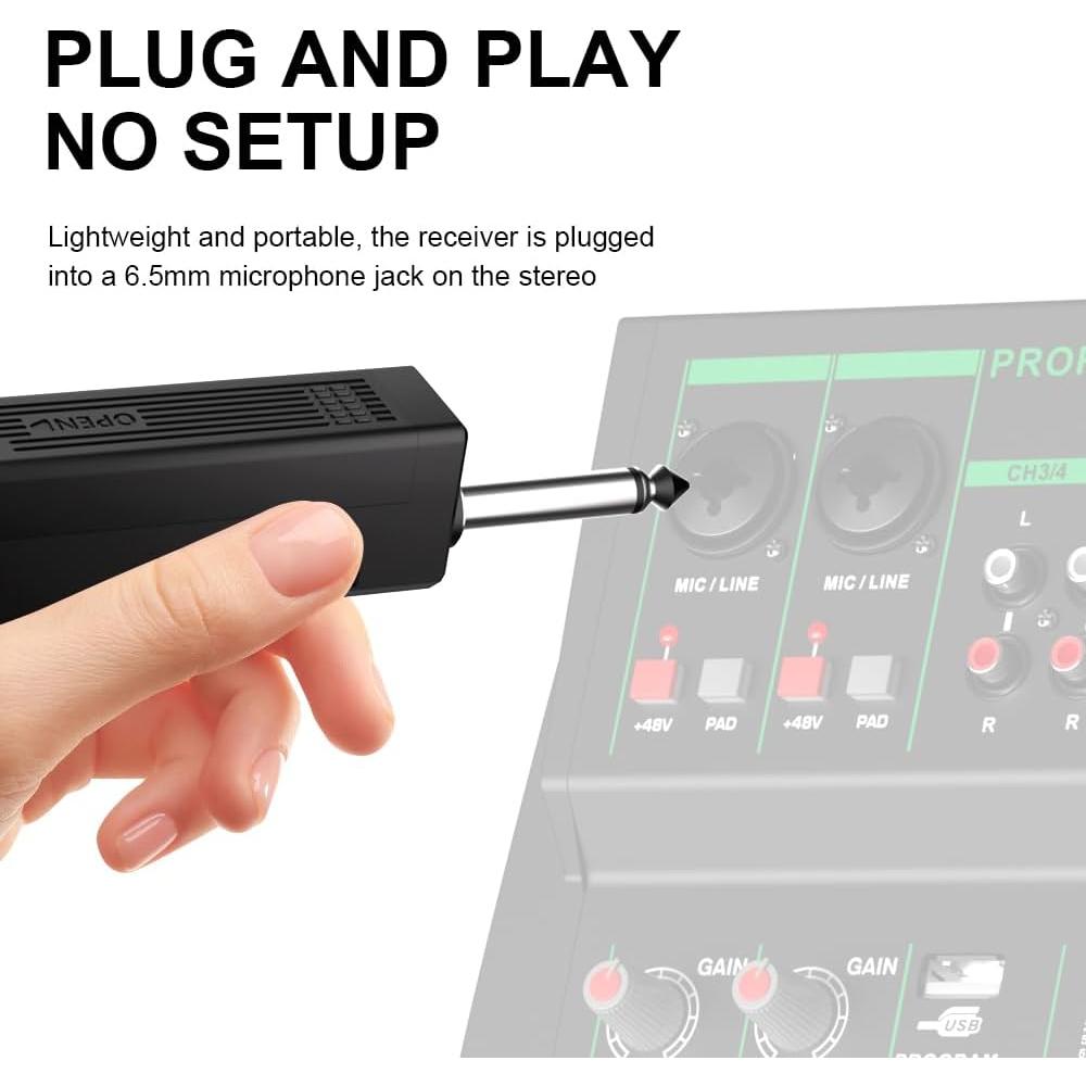 Sistema de micrófonos lavalier inalámbricos Nuoxiange MT02-2