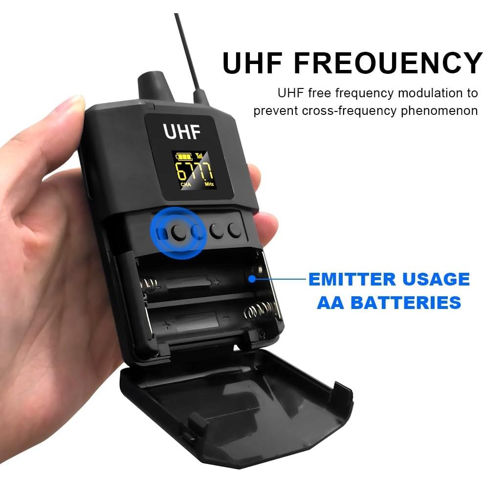 Sistema de micrófonos lavalier inalámbricos Nuoxiange MT02-2