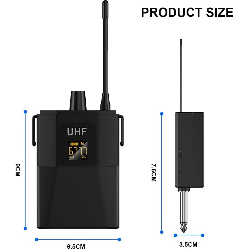 Sistema de micrófonos lavalier inalámbricos Nuoxiange MT02-2