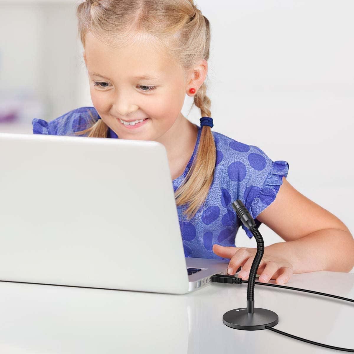 Micrófono USB FIFINE K050 Mini de Escritorio Ajustable Negro